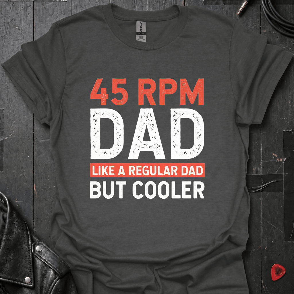 45RPM Dad T-Shirt - Heather Navy - T-Shirt