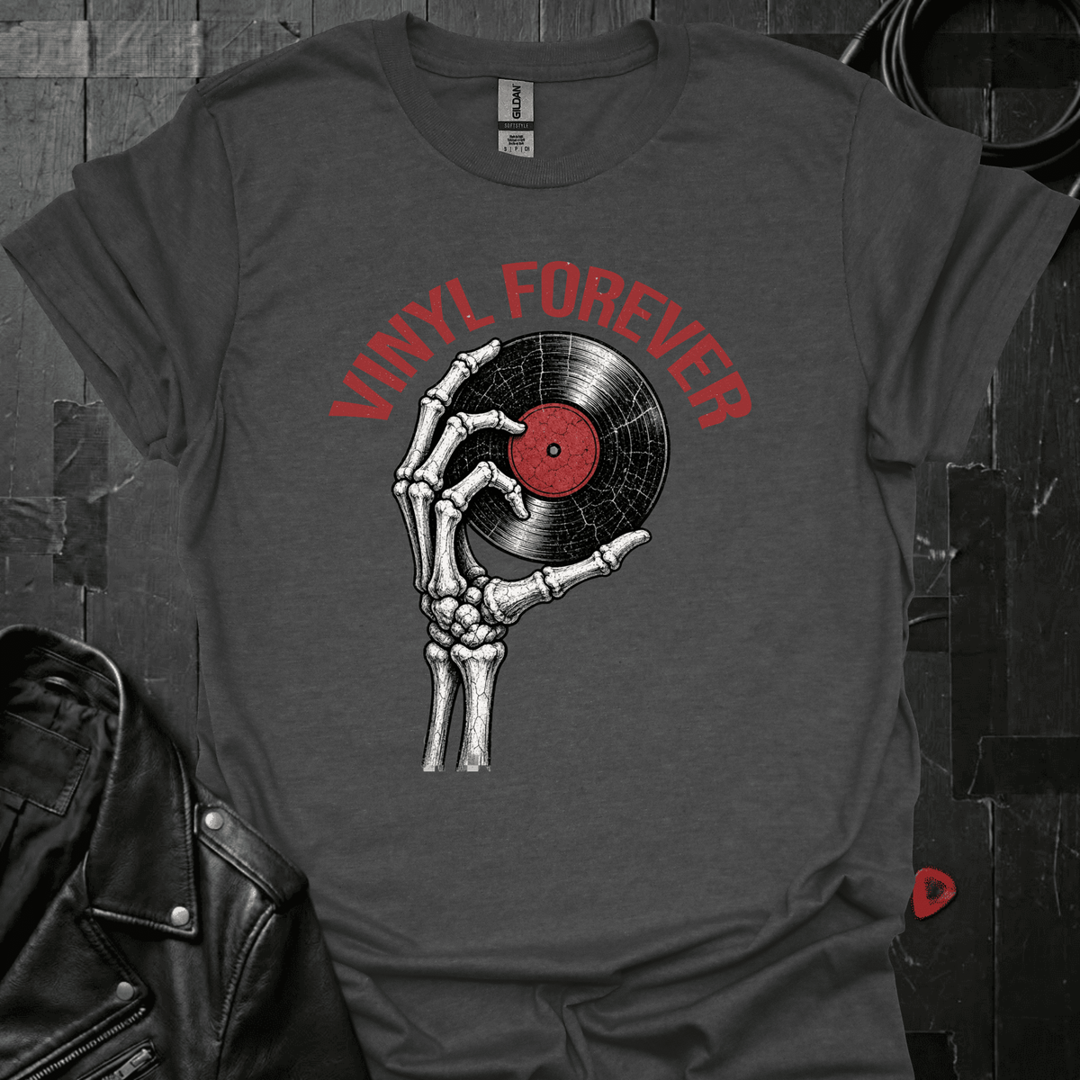 Vinyl Forever T-Shirt - Dark Heather - T-Shirt