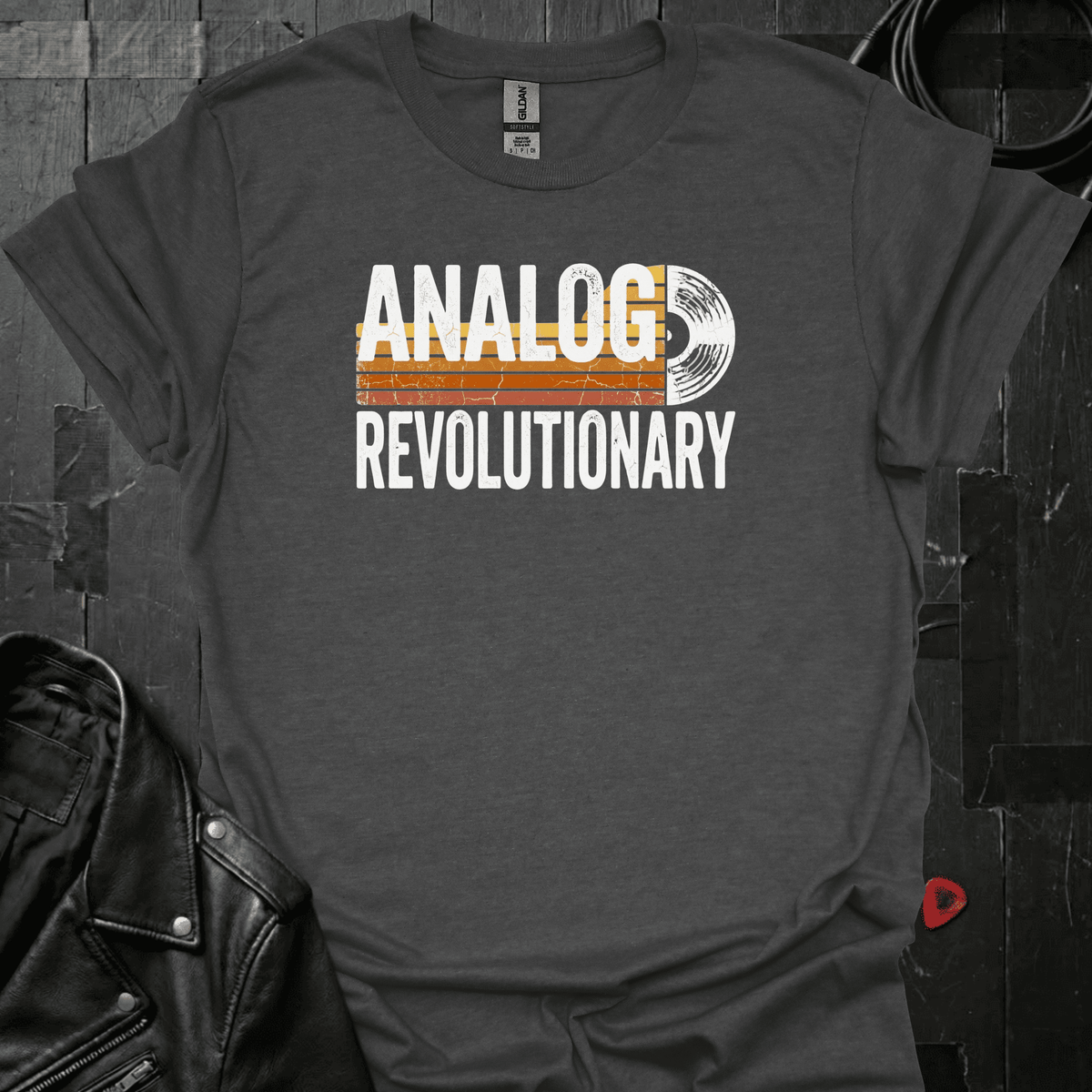 Analog Revolutionary T-Shirt - Dark Heather - T-Shirt