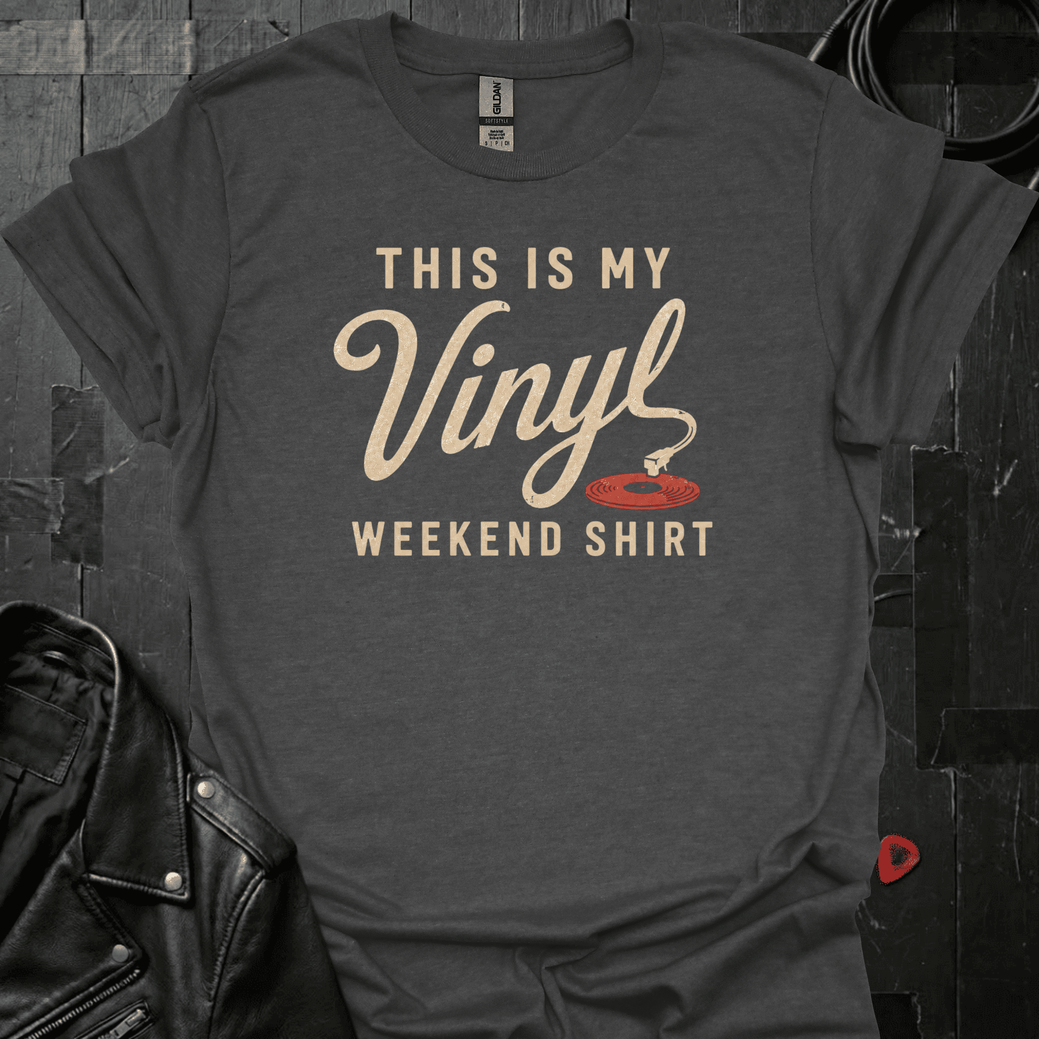 My Vinyl Weekend T-Shirt - Dark Heather - T-Shirt