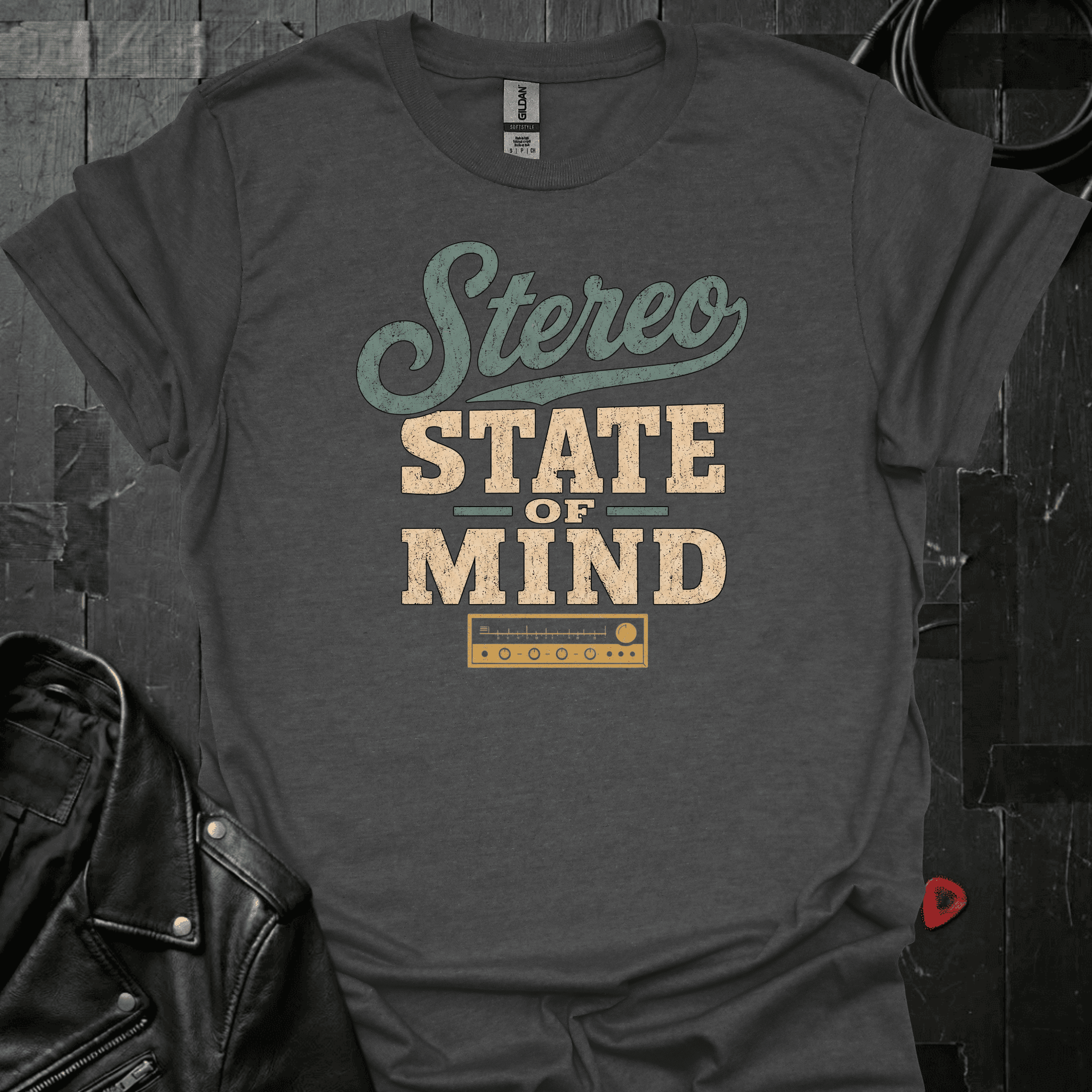 Stereo State Of Mind T-Shirt - Dark Heather - T-Shirt