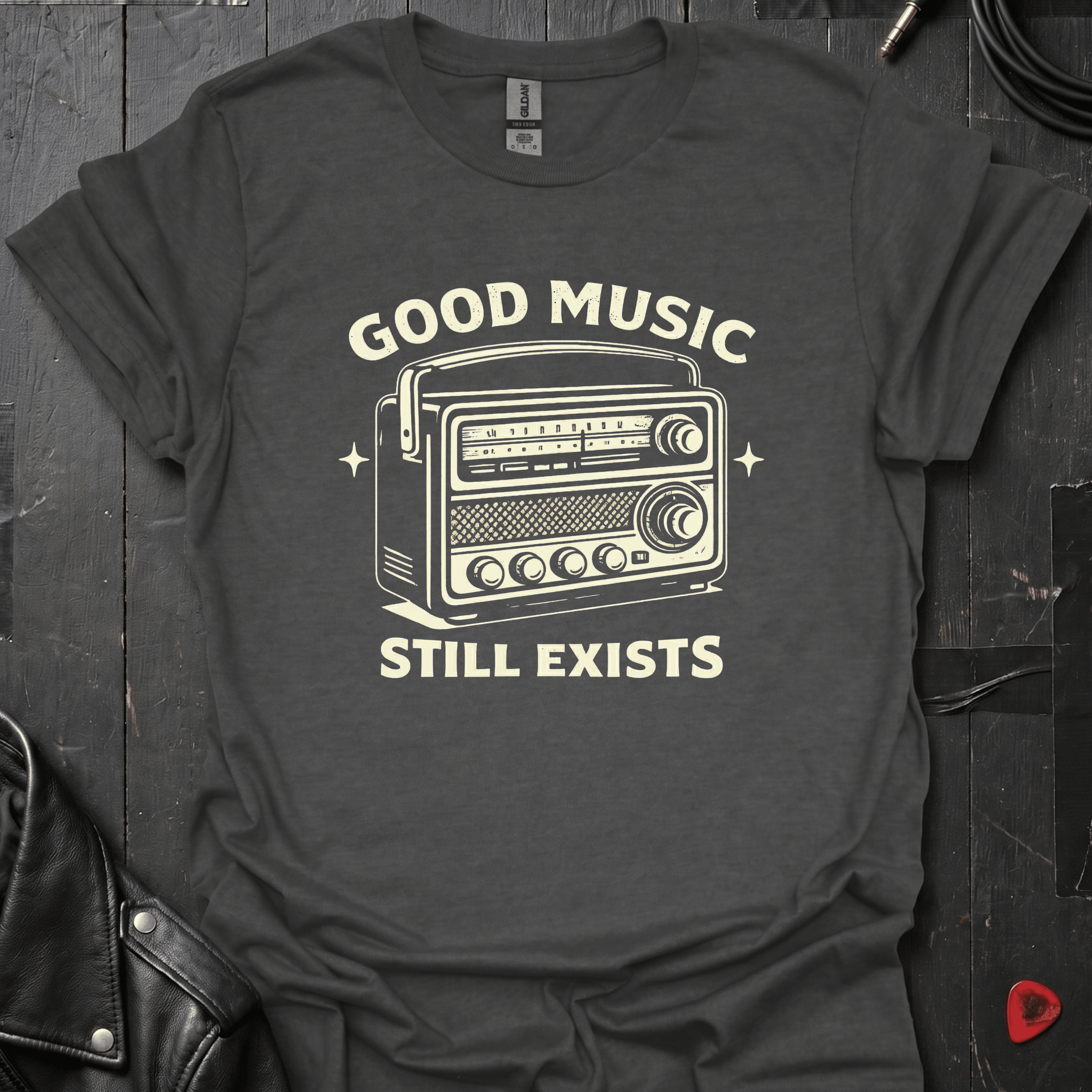 Good Music Still Exists T-Shirt - Dark Heather - T-Shirt