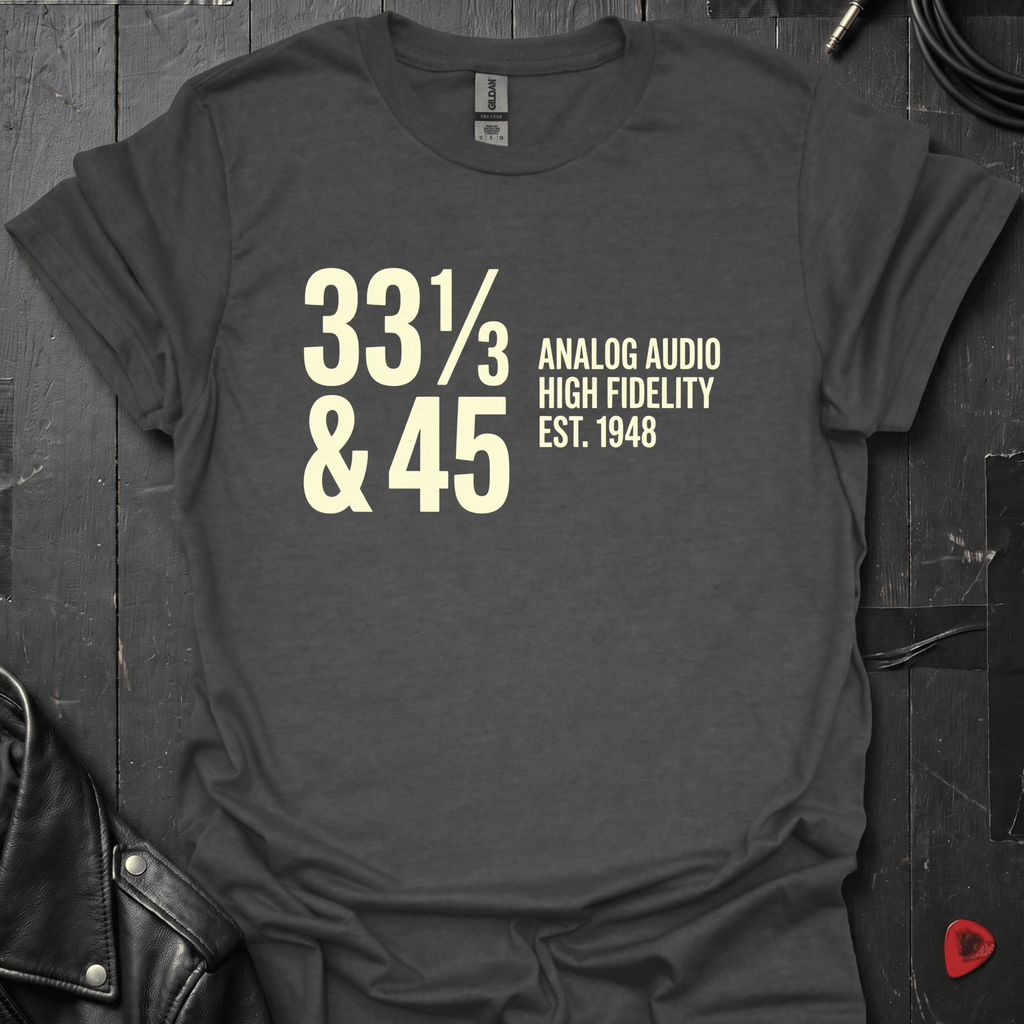 High Fidelity Audio T-Shirt - Dark Heather - T-Shirt
