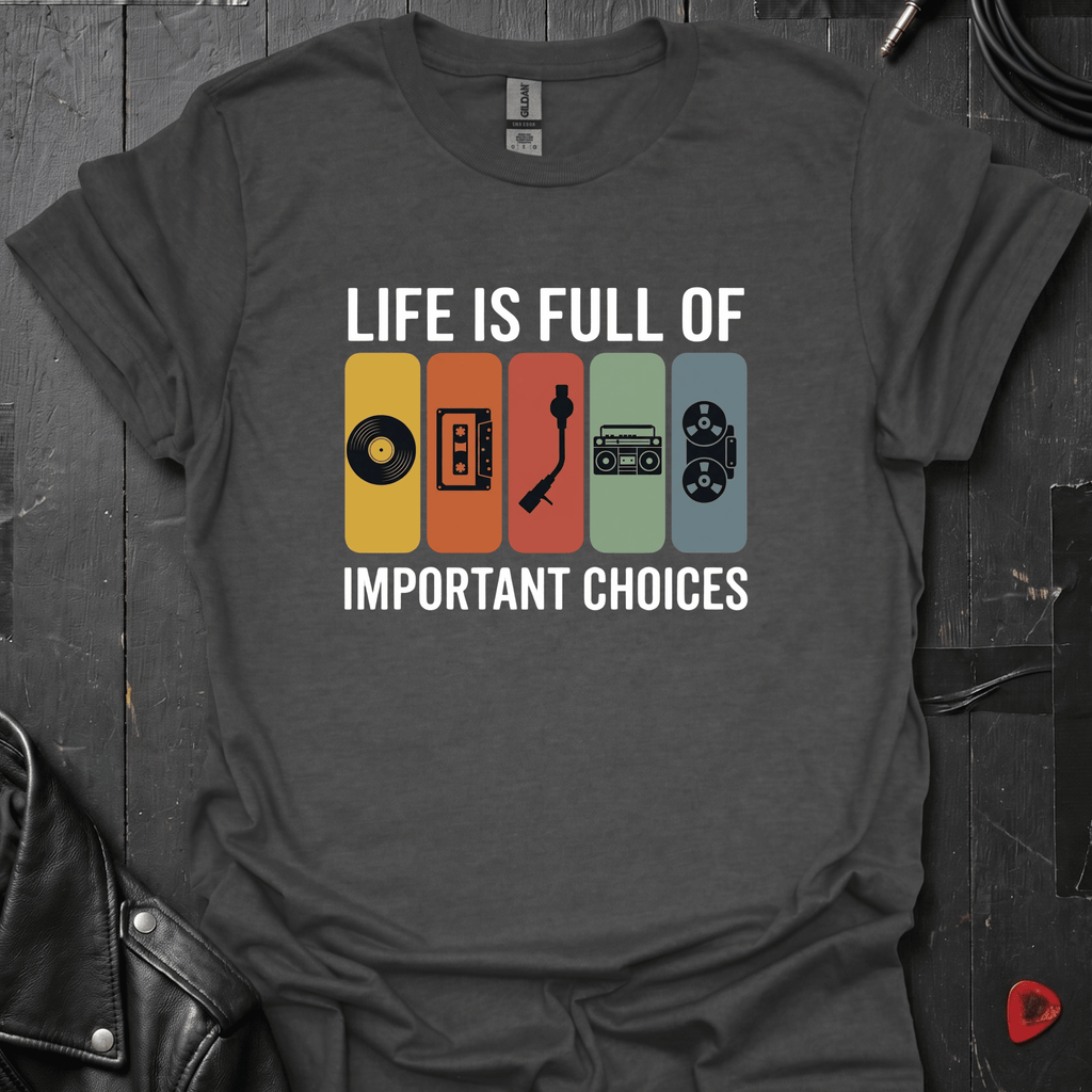 Important Choices T-Shirt - Dark Heather - T-Shirt