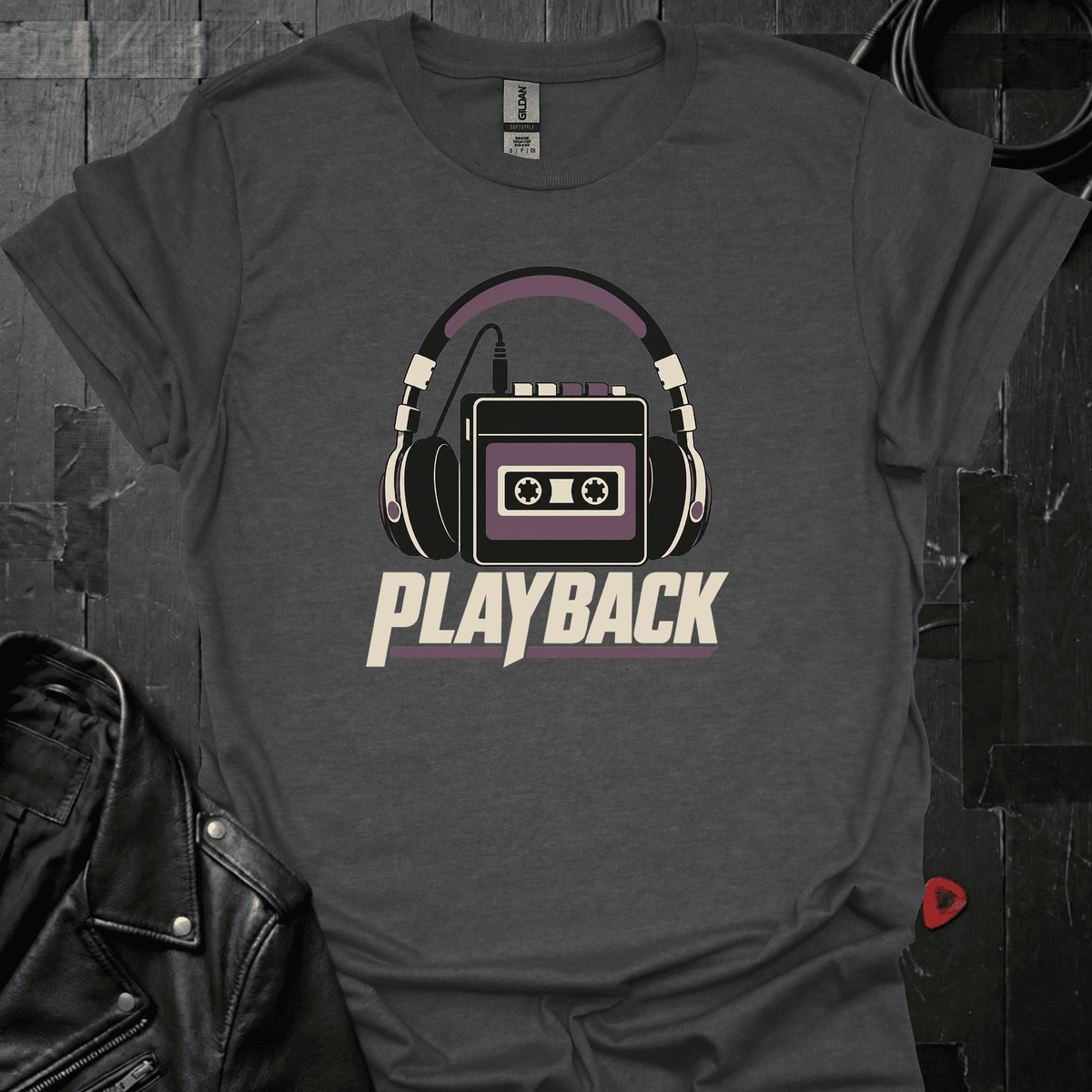 Playback T-Shirt - Dark Heather - T-Shirt