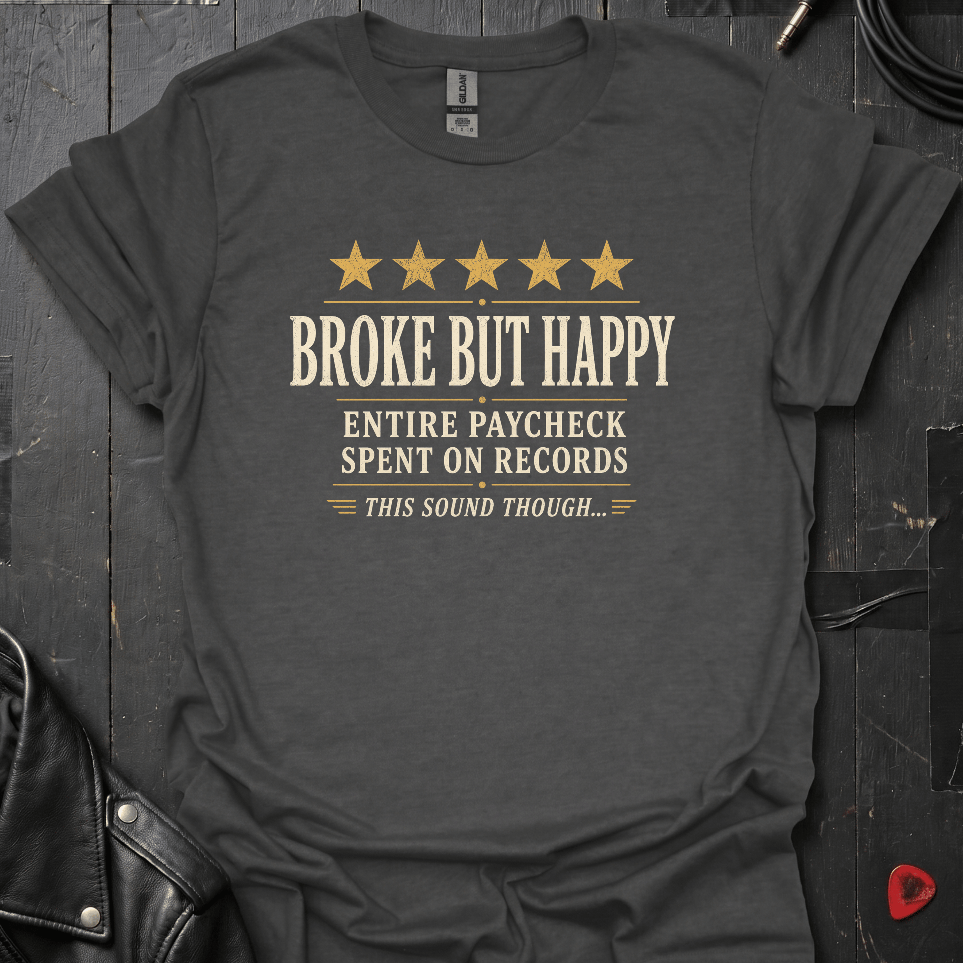 Vinyl Collector Review T-Shirt - Dark Heather - T-Shirt