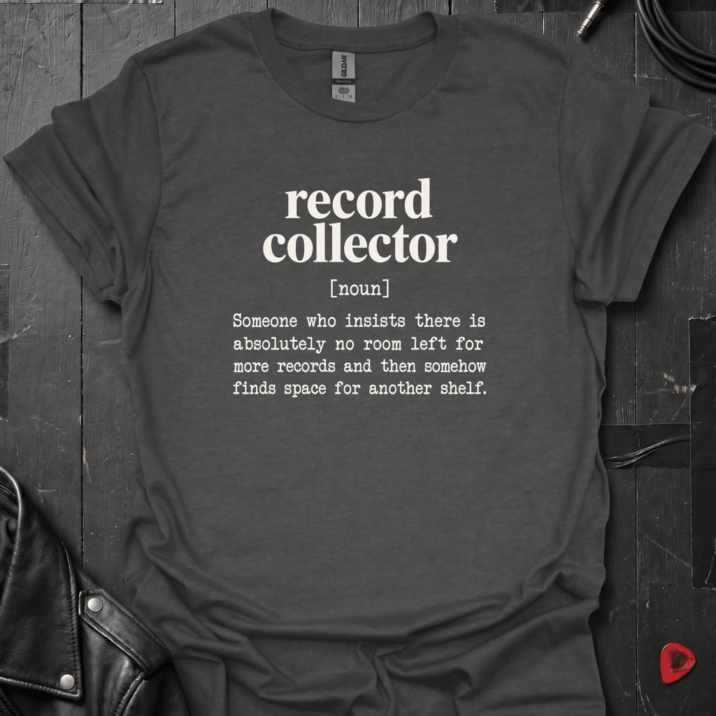 Record Collector Definition T-Shirt - Dark Heather - T-Shirt