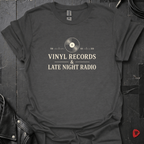 Records & FM Radio T-Shirt - Dark Heather - T-Shirt