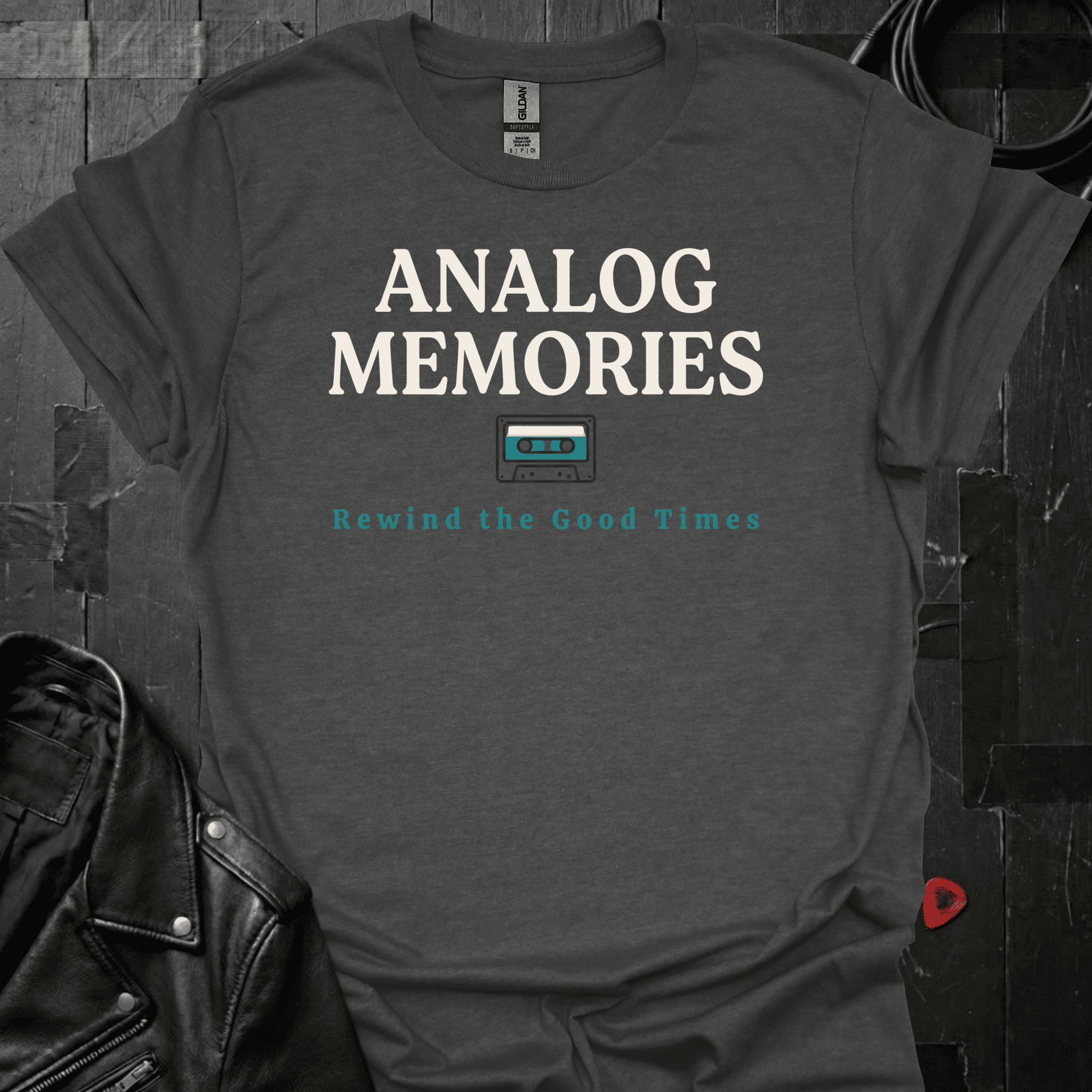 Analog Memories T-Shirt - Dark Heather - T-Shirt