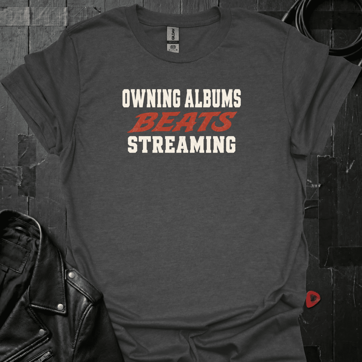 Albums Beats Streaming T-Shirt - Dark Heather - T-Shirt