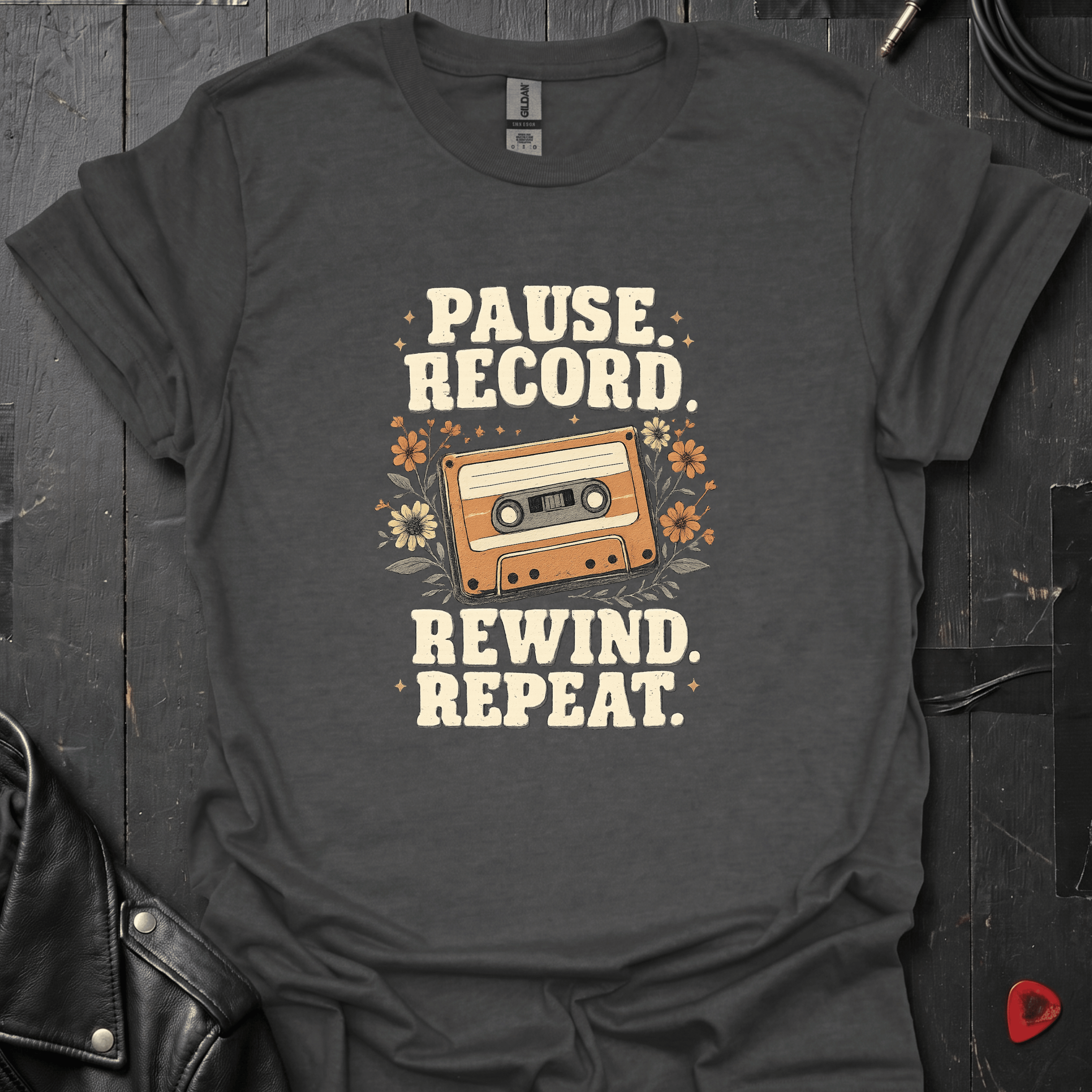 Making A Mixtape T-Shirt - Dark Heather - T-Shirt