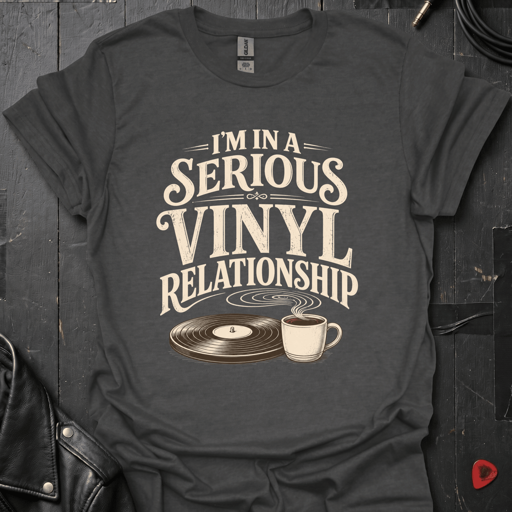 Vinyl Relationship T-Shirt - Dark Heather - T-Shirt