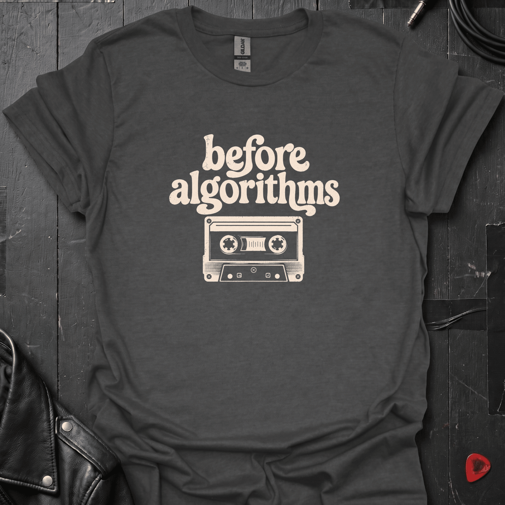 Before Algorithms T-Shirt - Dark Heather - T-Shirt