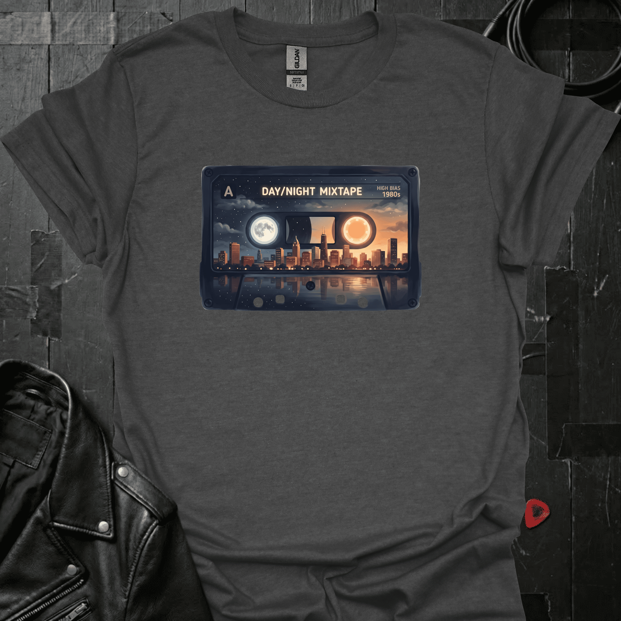 Day & Night Mixtape T-Shirt - Dark Heather - T-Shirt