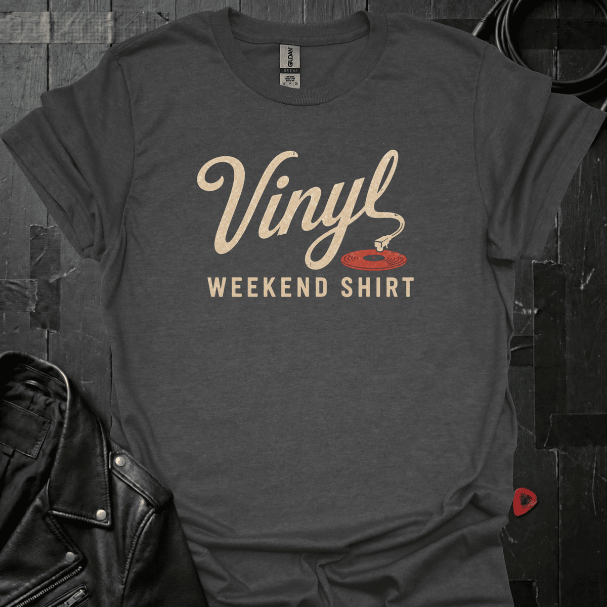 My Vinyl Weekend T-Shirt - Dark Heather