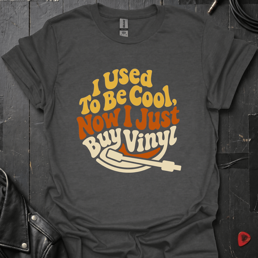 I Just Buy Vinyl T-Shirt - Dark Heather - T-Shirt