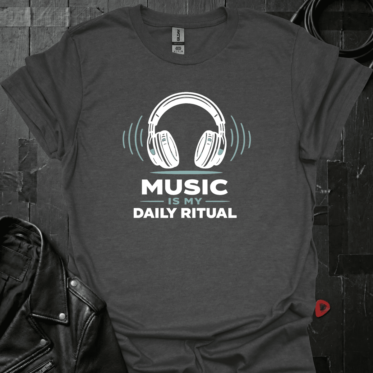 Music Is My Daily Ritual T-Shirt - Dark Heather - T-Shirt