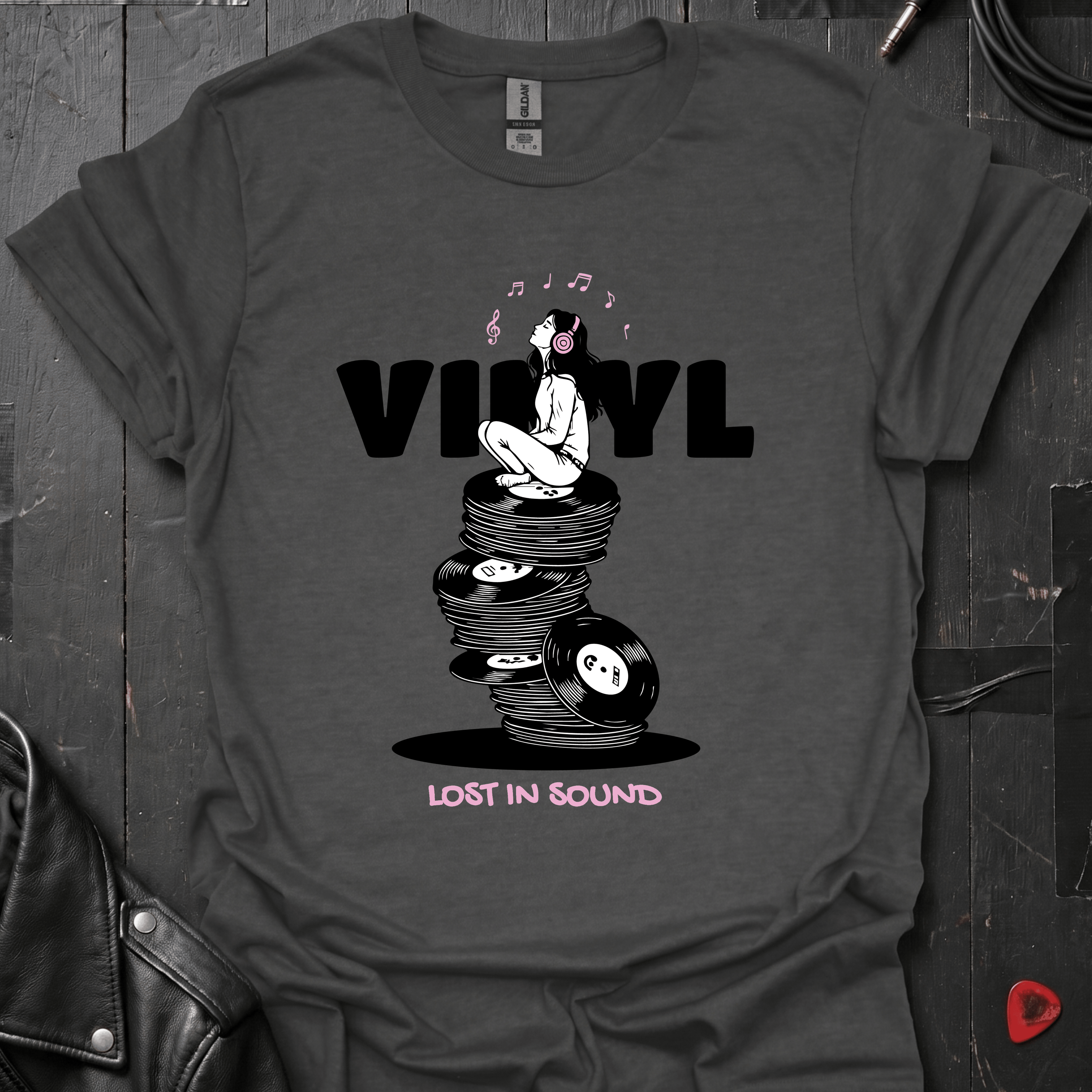 Lost In Sound T-Shirt - Dark Heather - T-Shirt