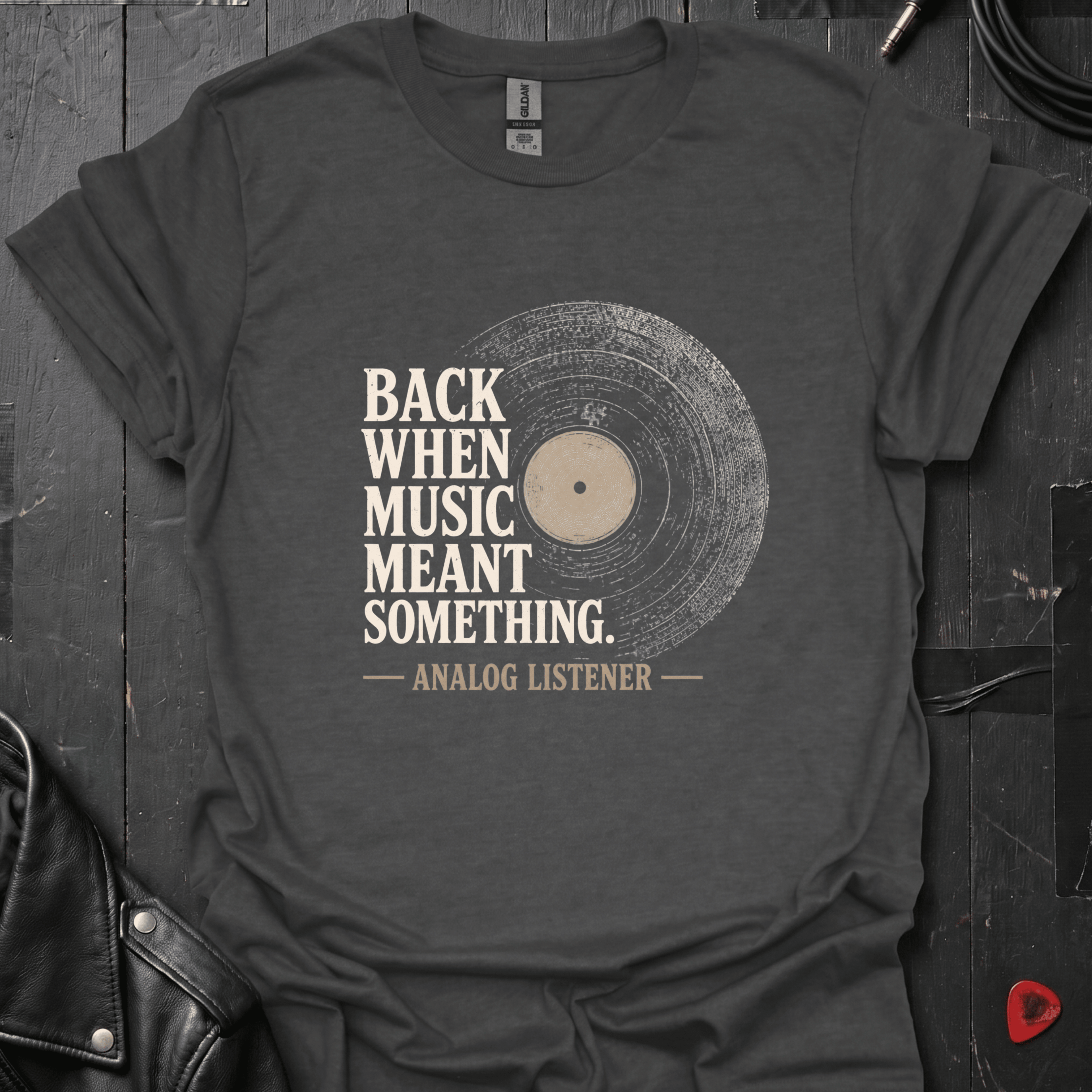 Analog Listener T-Shirt - Dark Heather - T-Shirt