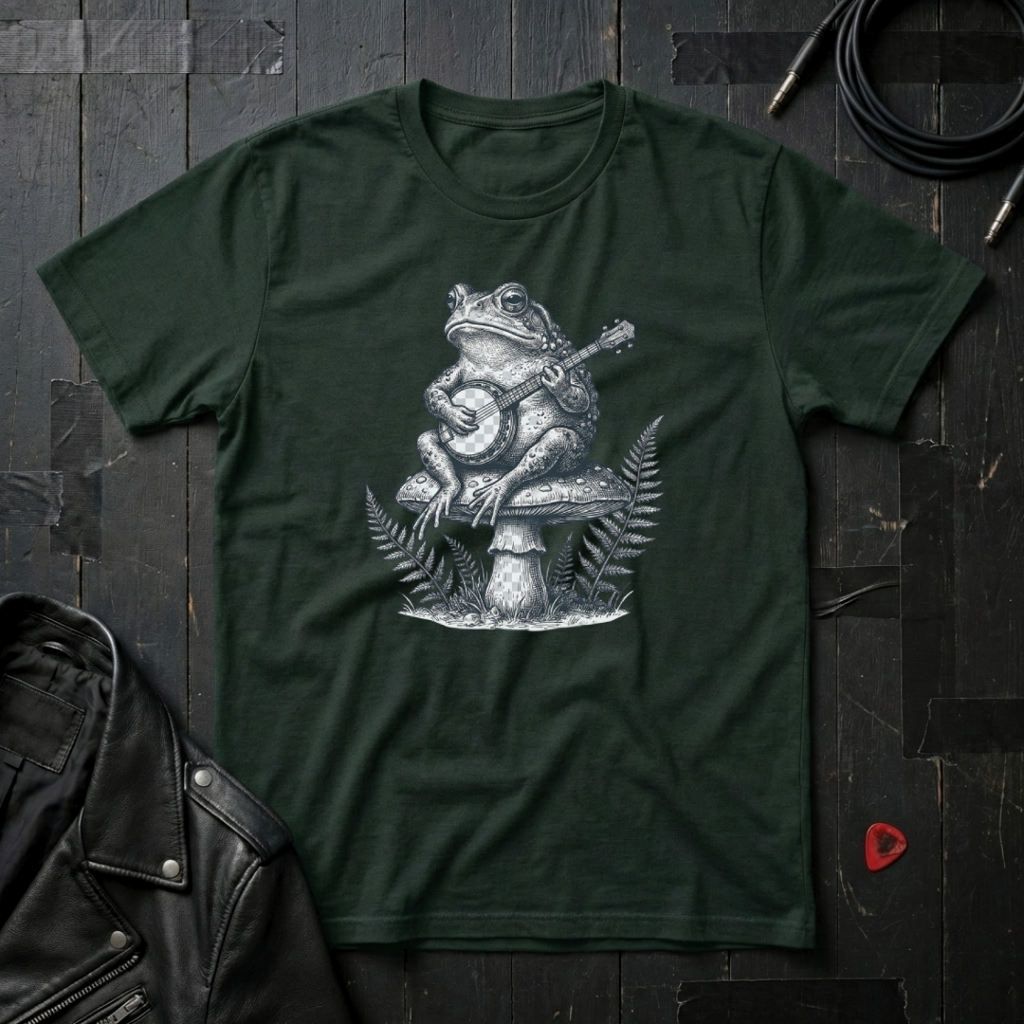 Frog Playing Banjo T-Shirt