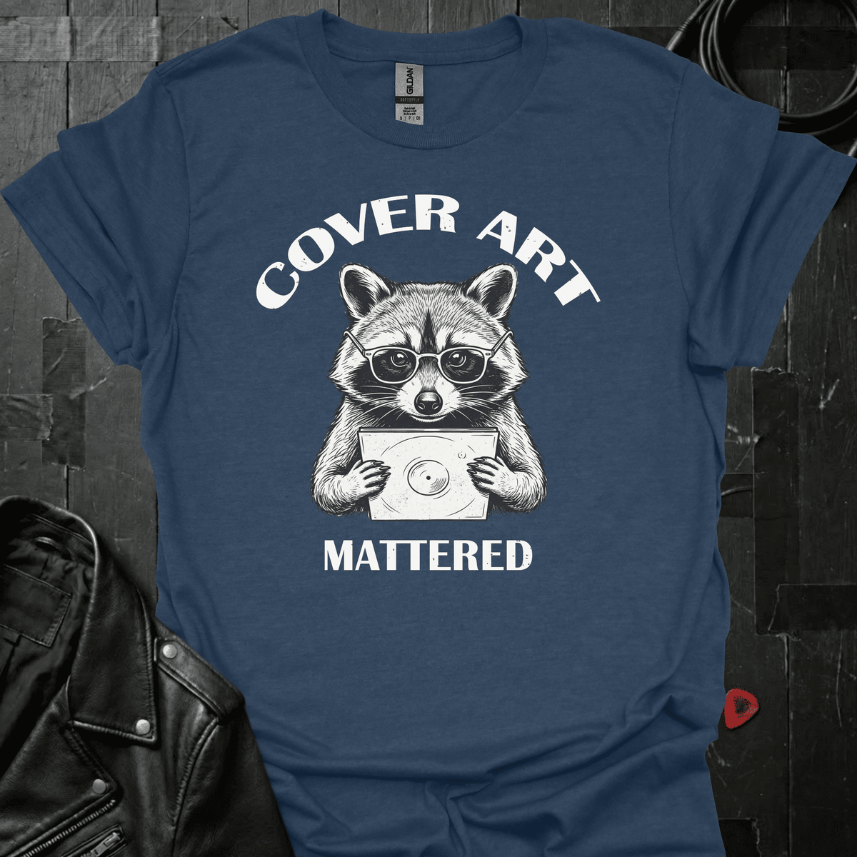 Cover Art Mattered - Heather Navy - T-Shirt