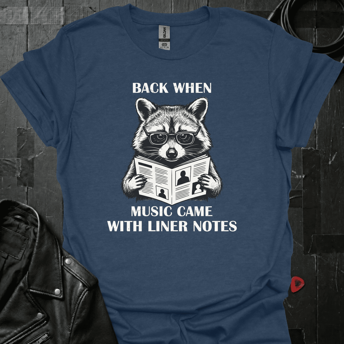 Reading Liner Notes T-Shirt - Heather Navy - T-Shirt
