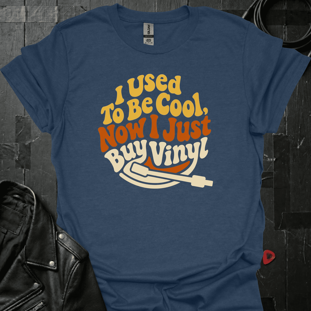 I Just Buy Vinyl T-Shirt - Heather Navy - T-Shirt