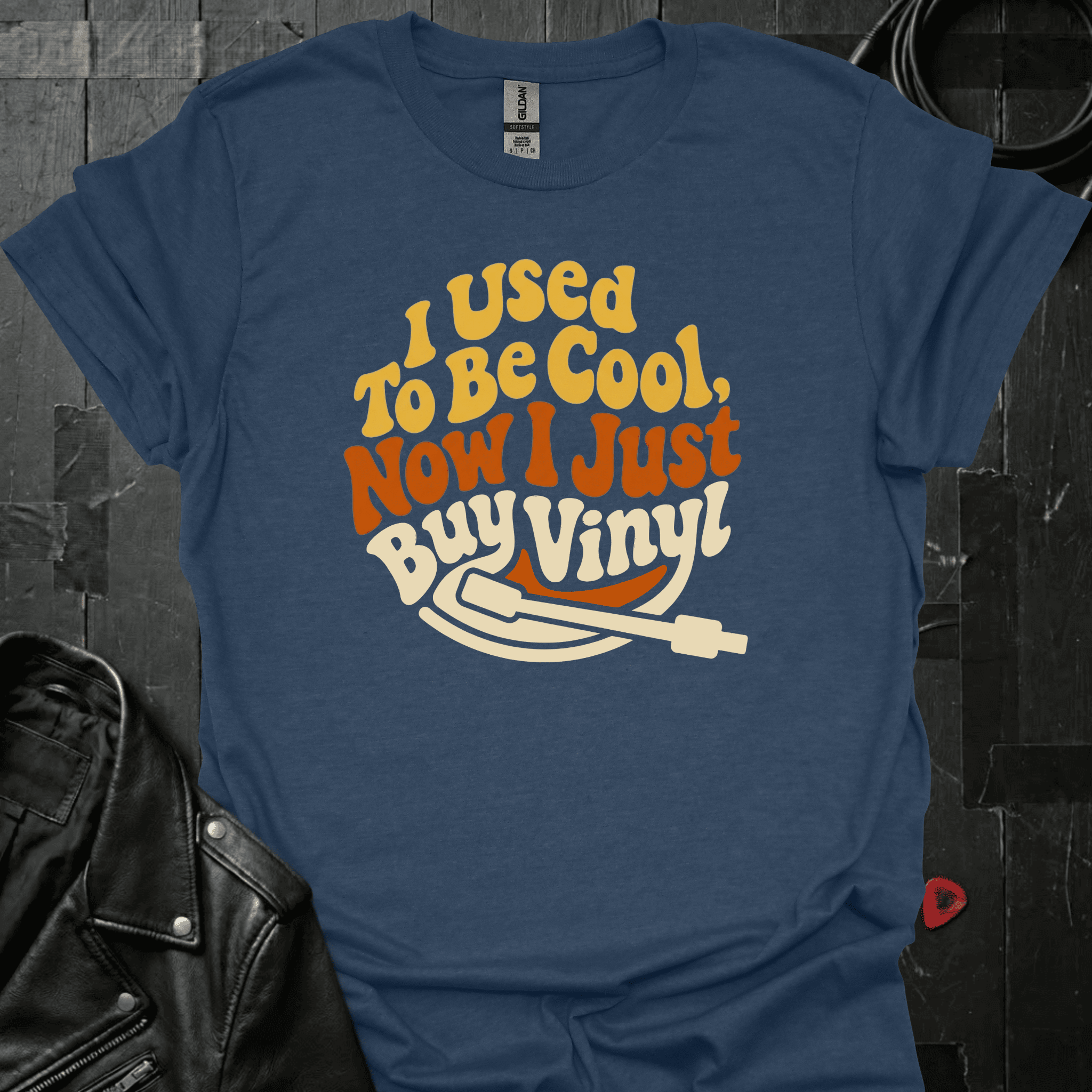 I Just Buy Vinyl T-Shirt - Heather Navy - T-Shirt