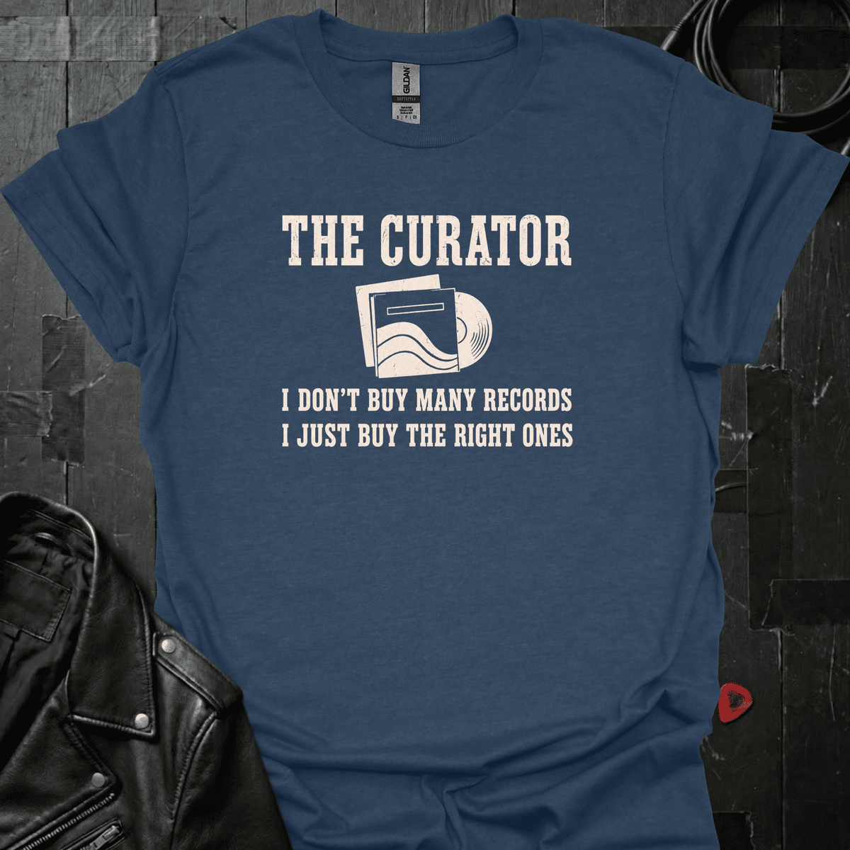 The Curator T-Shirt - Heather Navy - T-Shirt