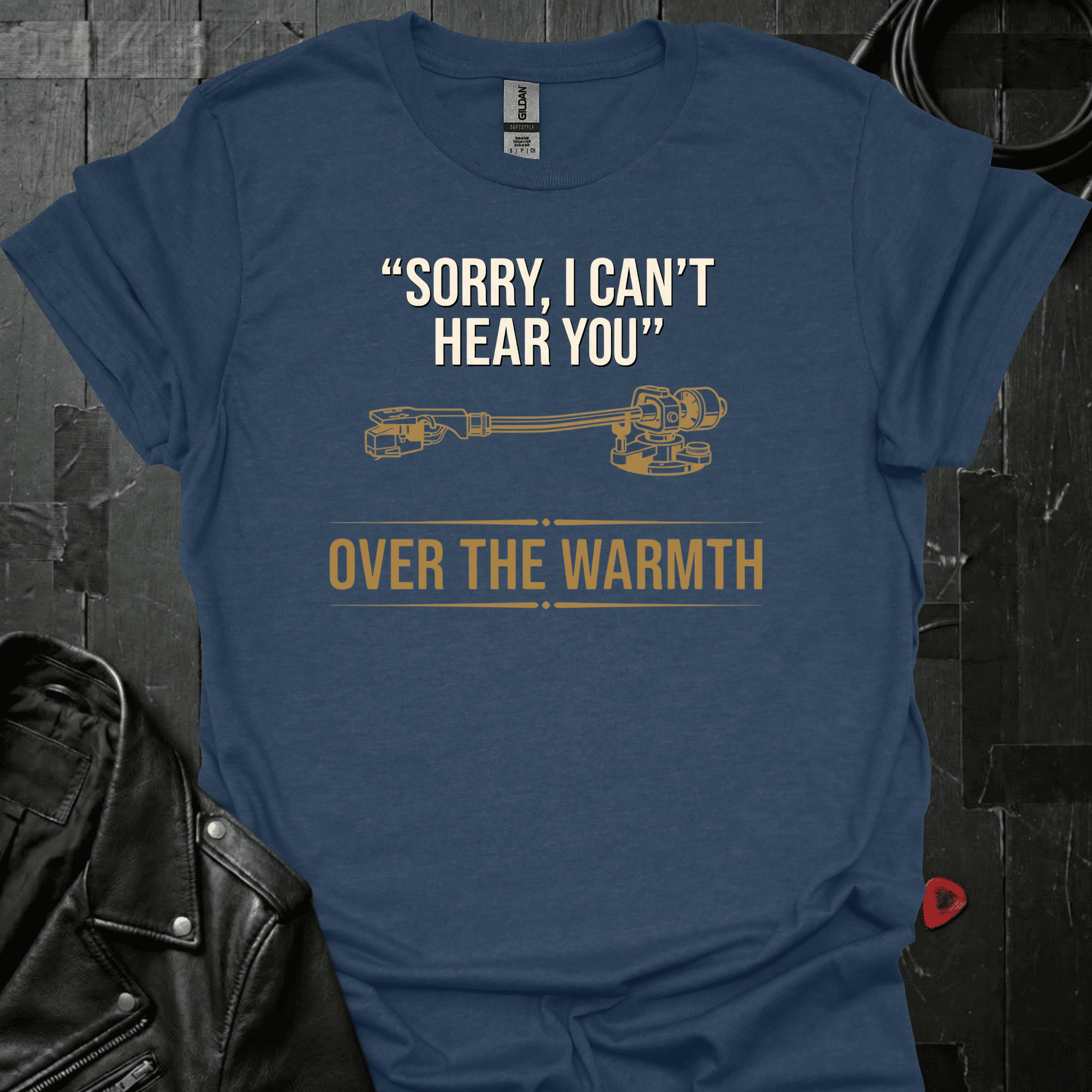 Can't Hear You T-Shirt - Heather Navy - T-Shirt