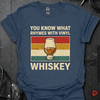 Rhymes With Vinyl T-Shirt - Heather Navy - T-Shirt