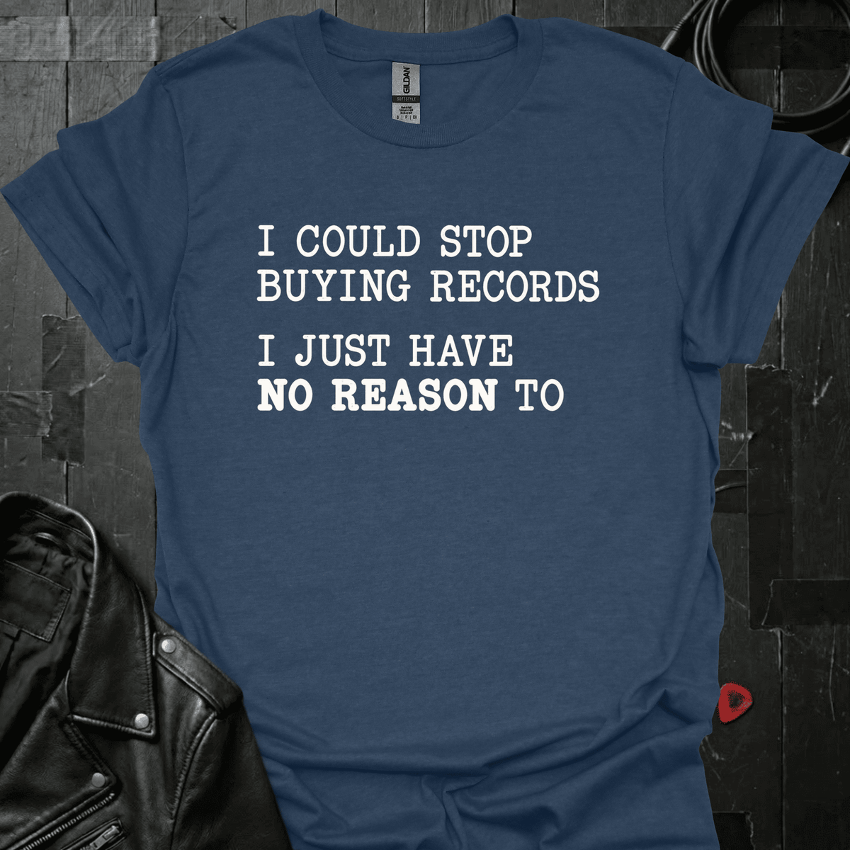 Could Stop Buying Records T-Shirt - S - T-Shirt