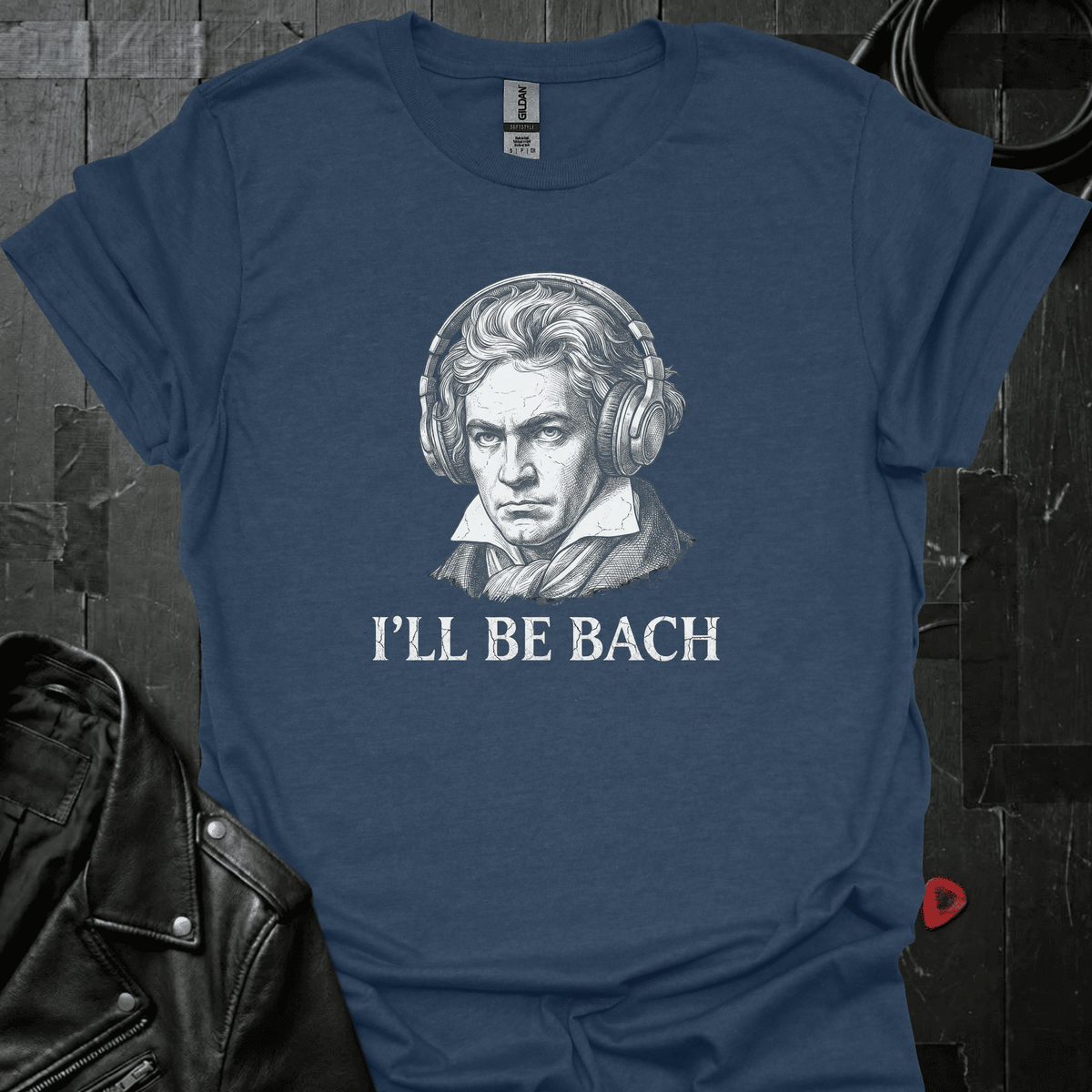 I'll Be Bach T-Shirt - Heather Navy - T-Shirt