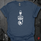 Recorded History T-Shirt | Retro Music Lover Tee - Heather Navy - T-Shirt