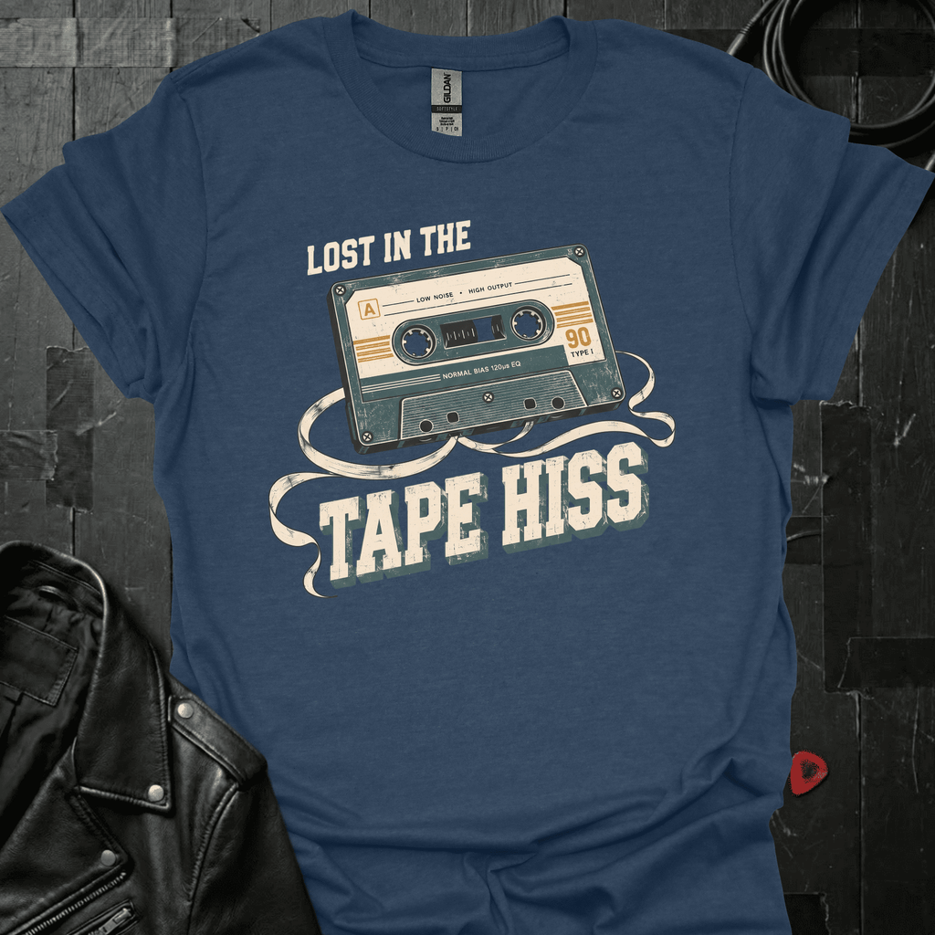 Lost In Tape Hiss T-Shirt - Heather Navy - T-Shirt