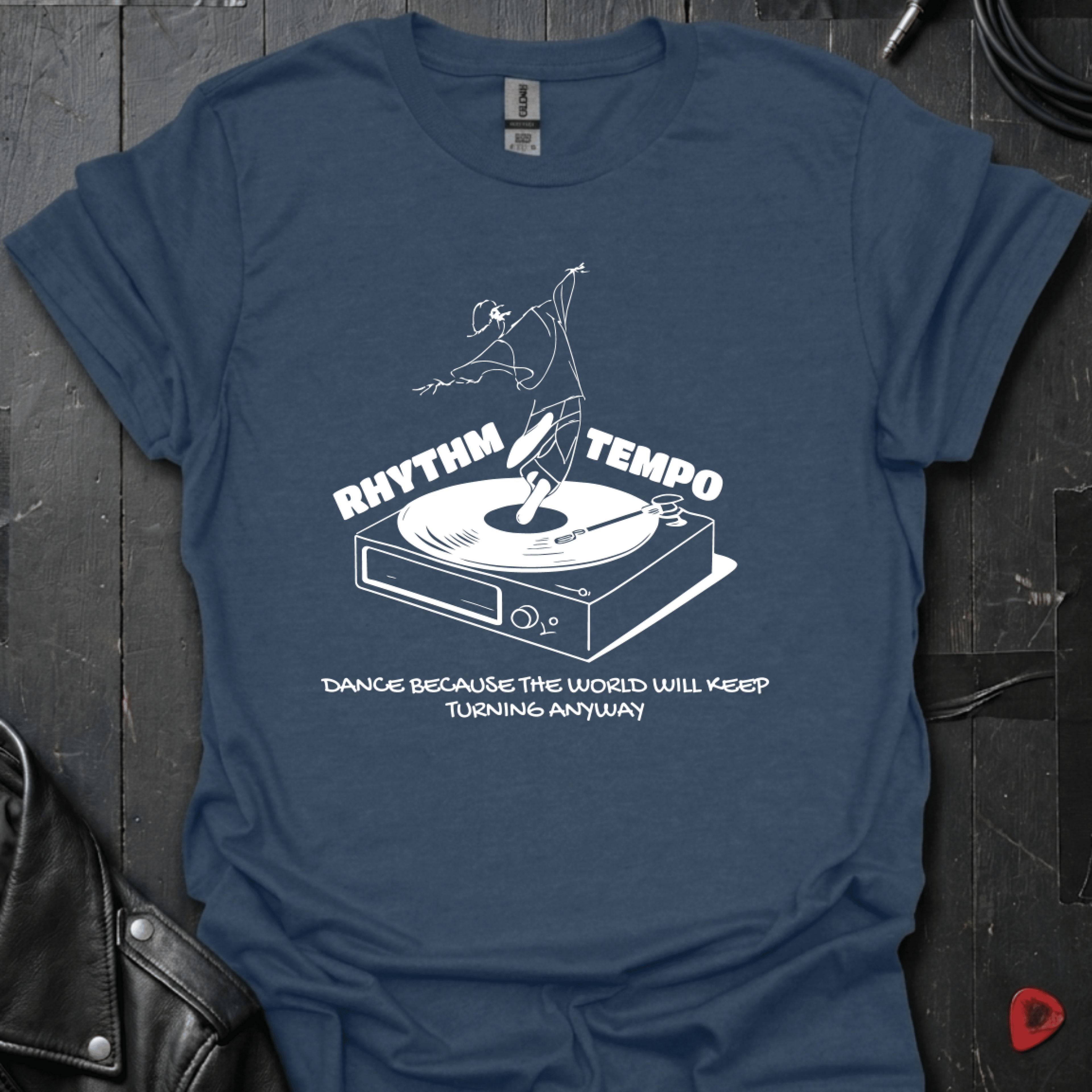 Rhythm & Tempo T-Shirt - Heather Navy - T-Shirt