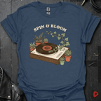Spin & Bloom T-Shirt - Heather Navy - T-Shirt