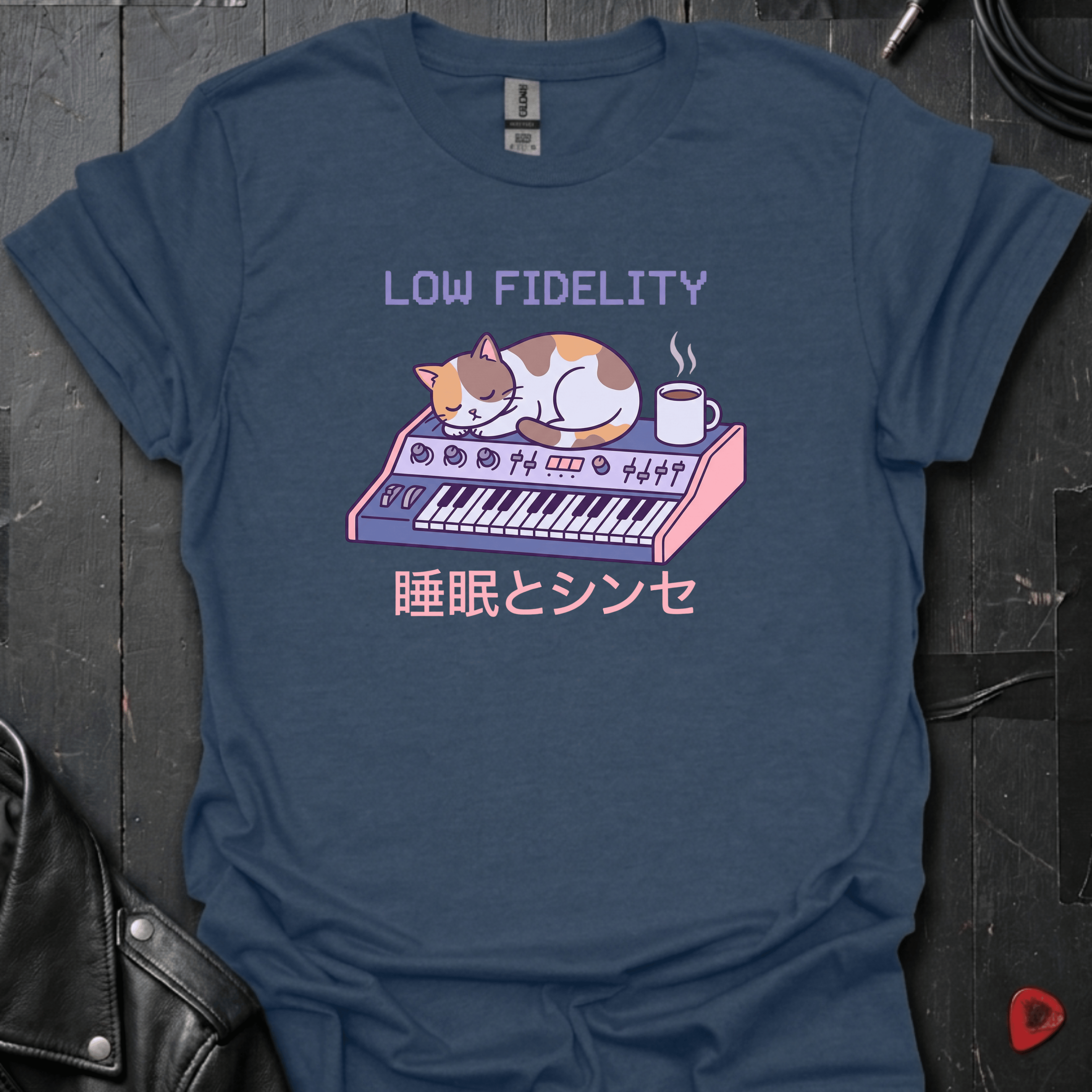 Low Fidelity T-Shirt - Heather Navy - T-Shirt