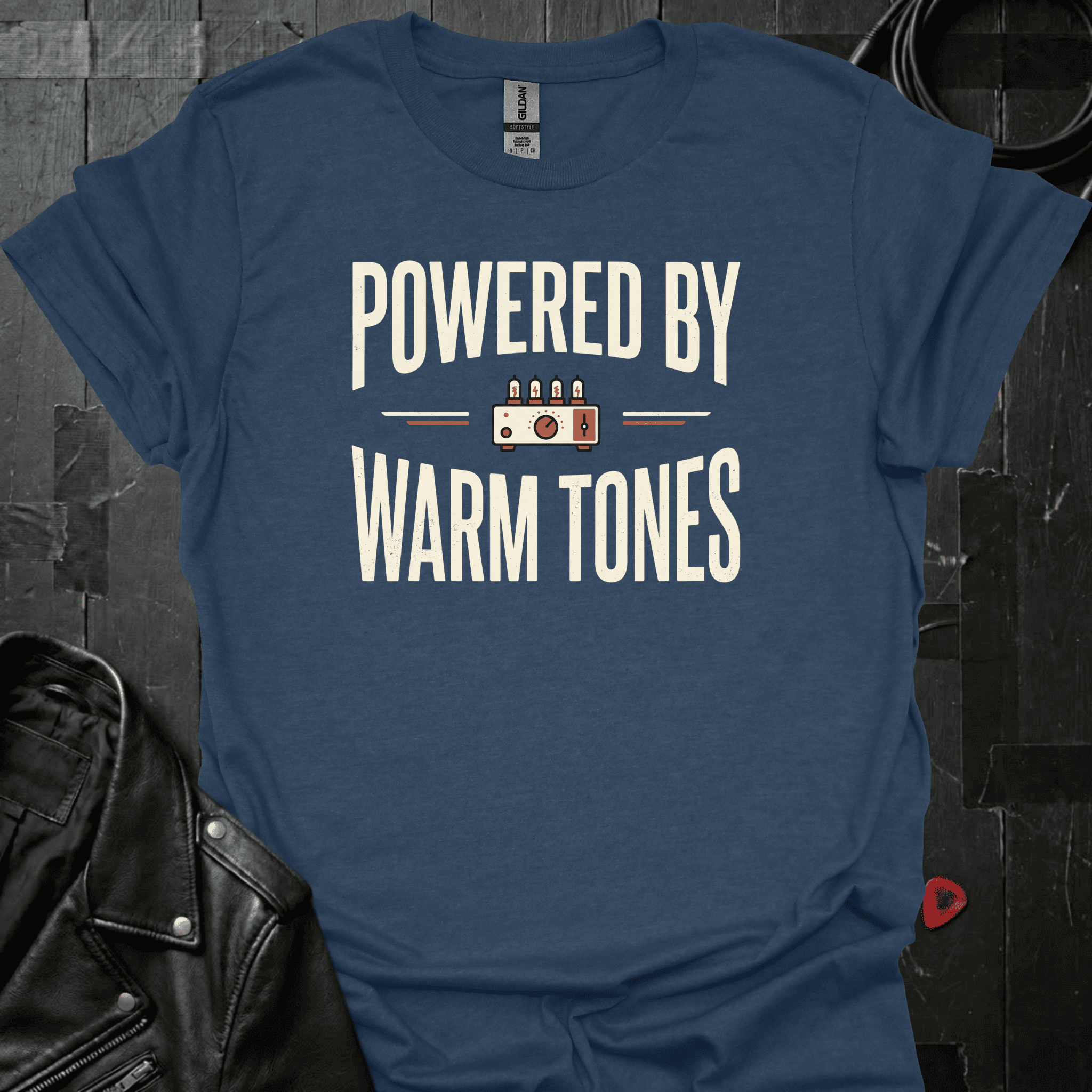 Powered By Warm Tones T-Shirt - Heather Navy - T-Shirt
