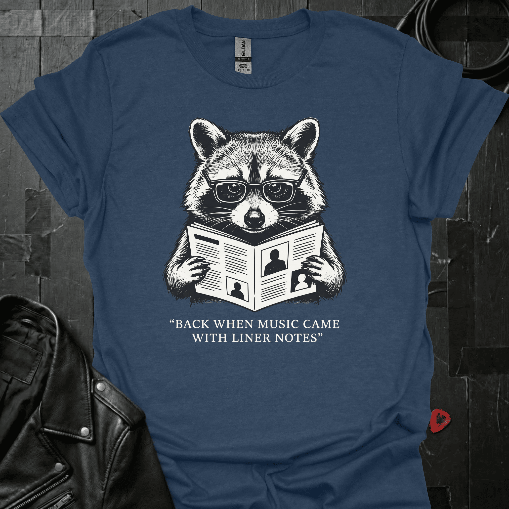 Reading Liner Notes T-Shirt - Heather Navy - T-Shirt