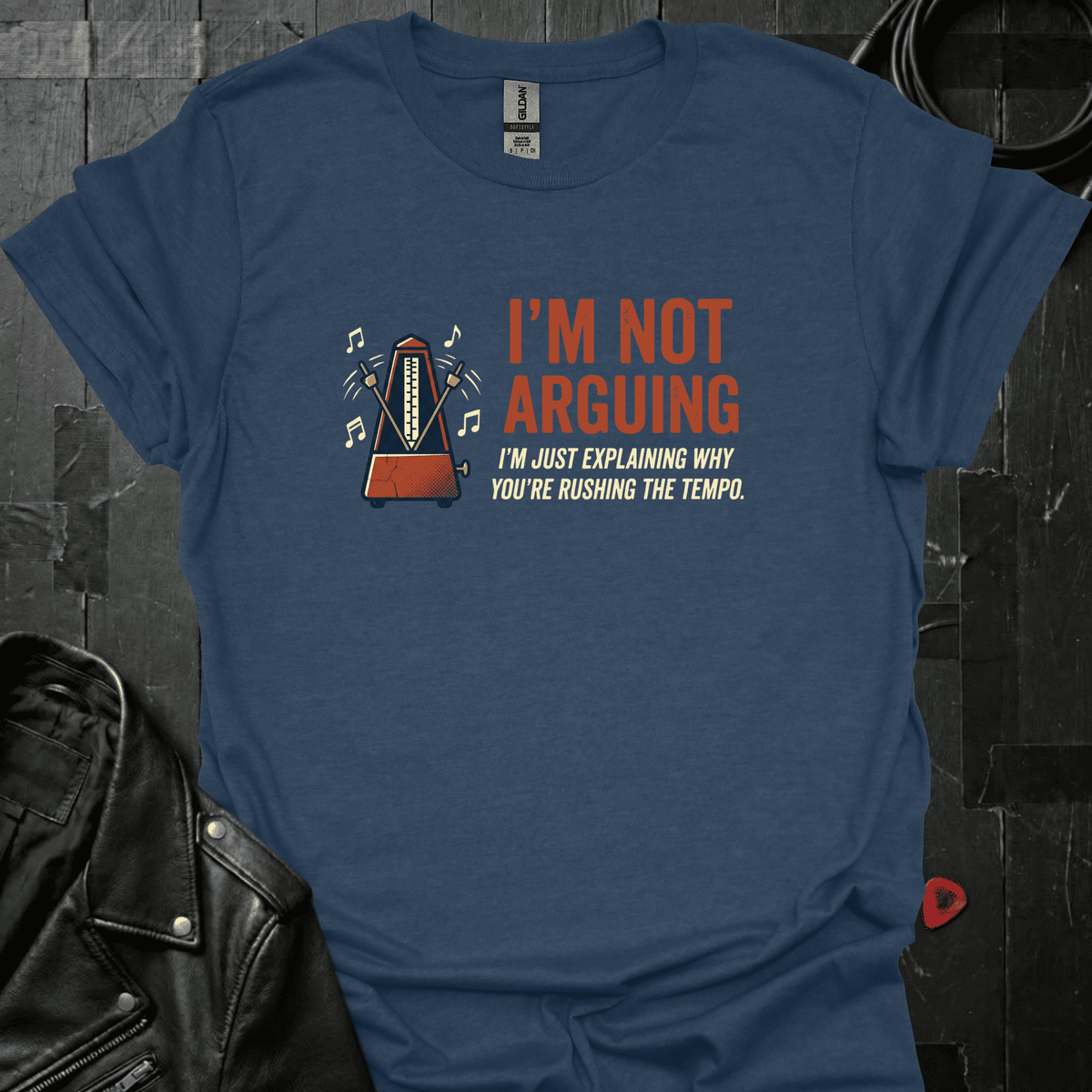 I'm Not Arguing T-Shirt - Heather Navy - T-Shirt