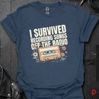 I Survived Recording Songs T-Shirt - Heather Navy - T-Shirt