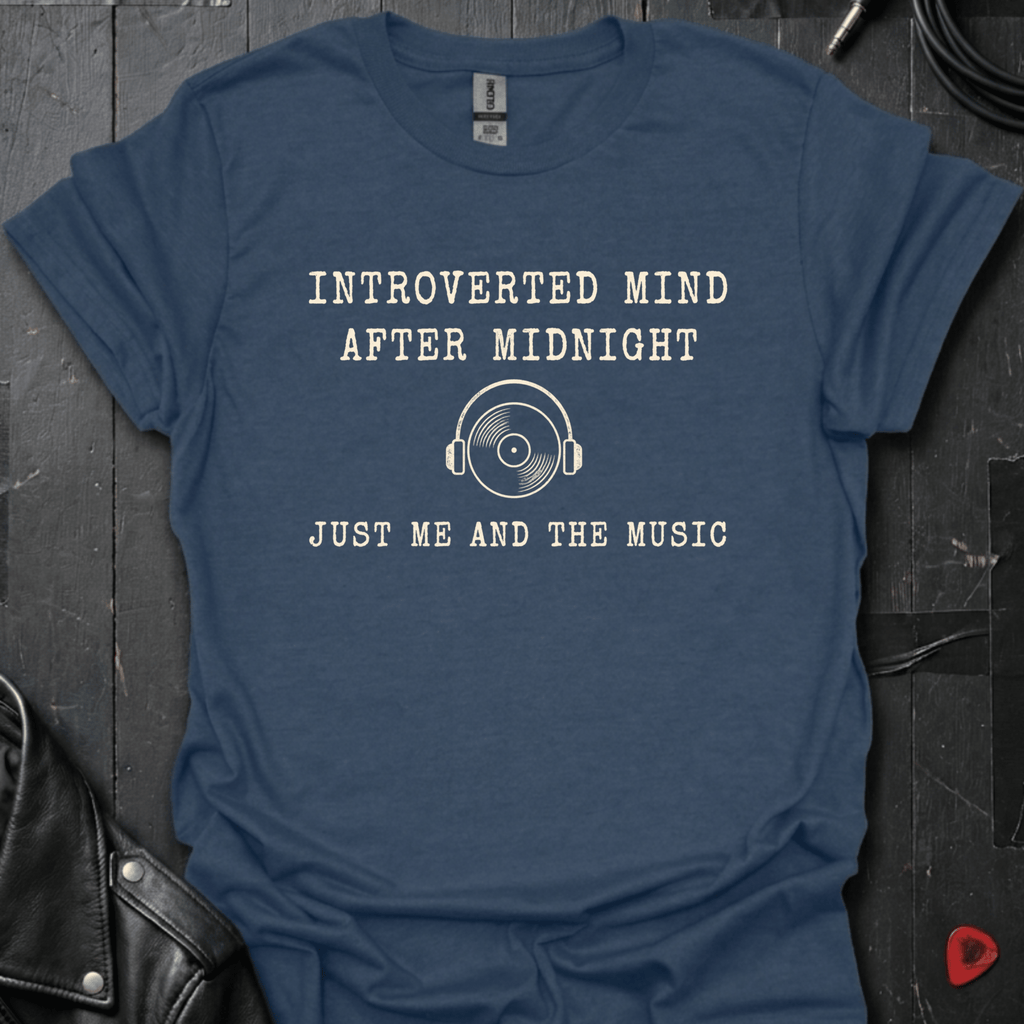Introverted Mind T-Shirt - Heather Navy - T-Shirt