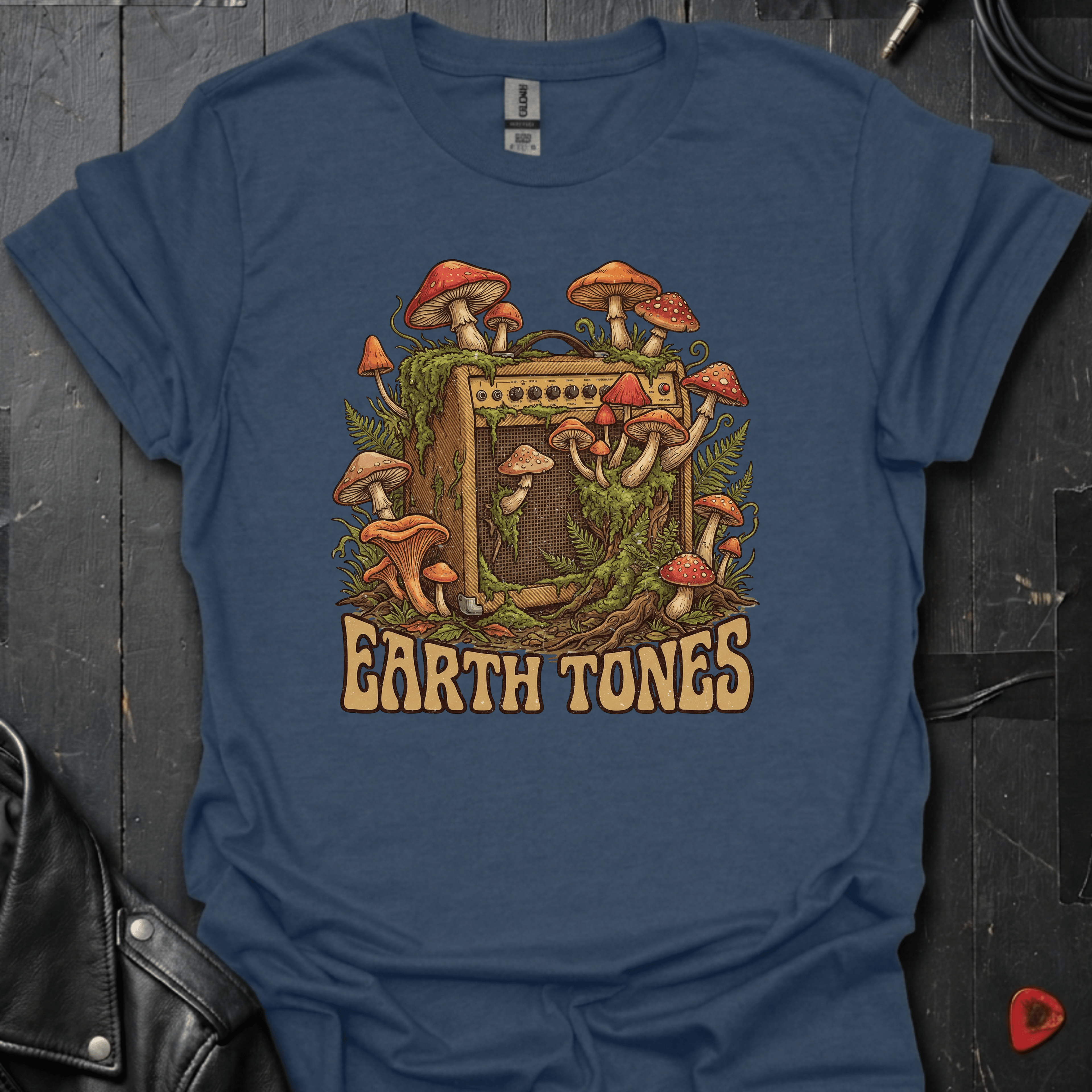 Earth Tones T-Shirt - Heather Navy - T-Shirt