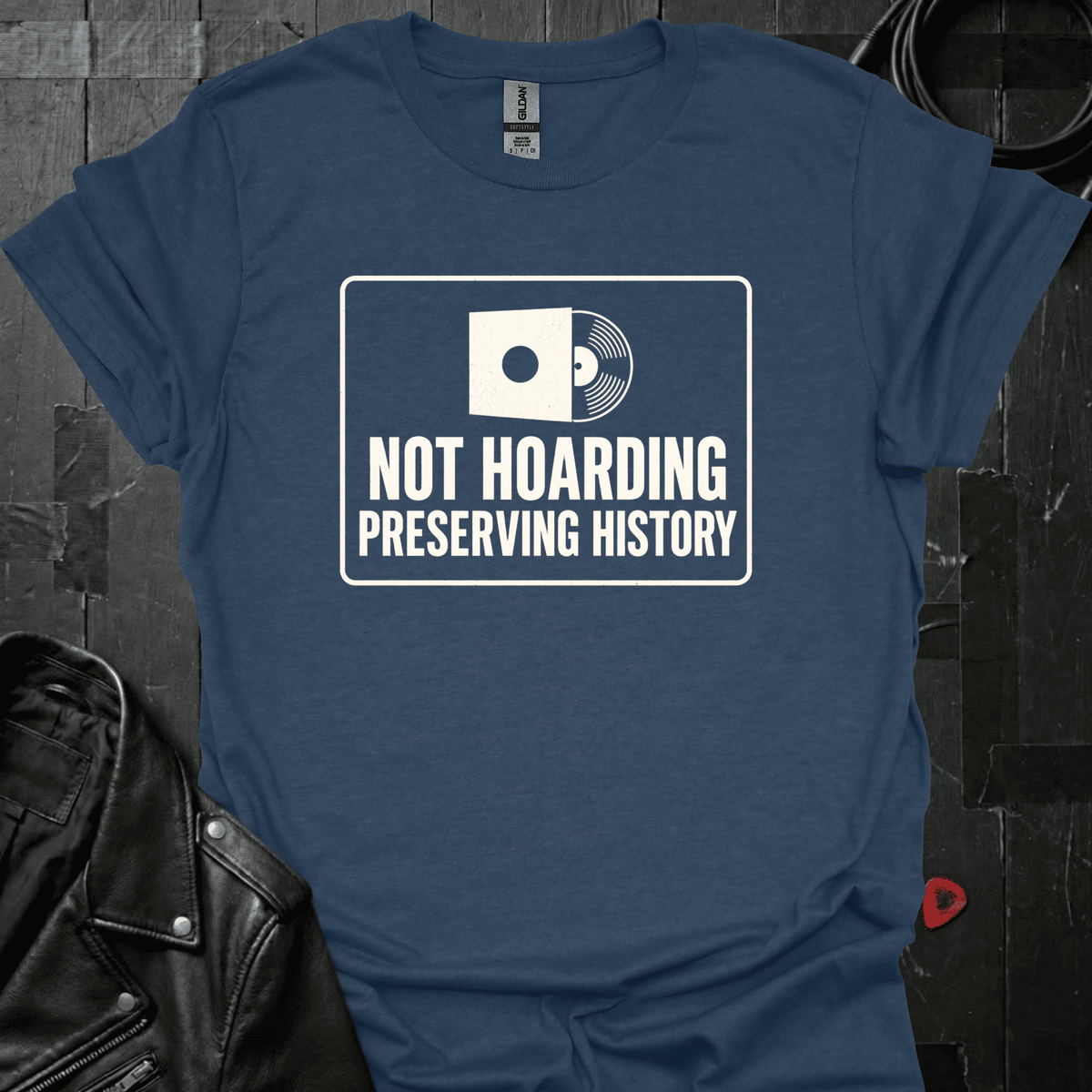 Preserving History T-Shirt - Heather Navy - T-Shirt