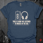 80's Listening Experience T-Shirt - Heather Navy - T-Shirt