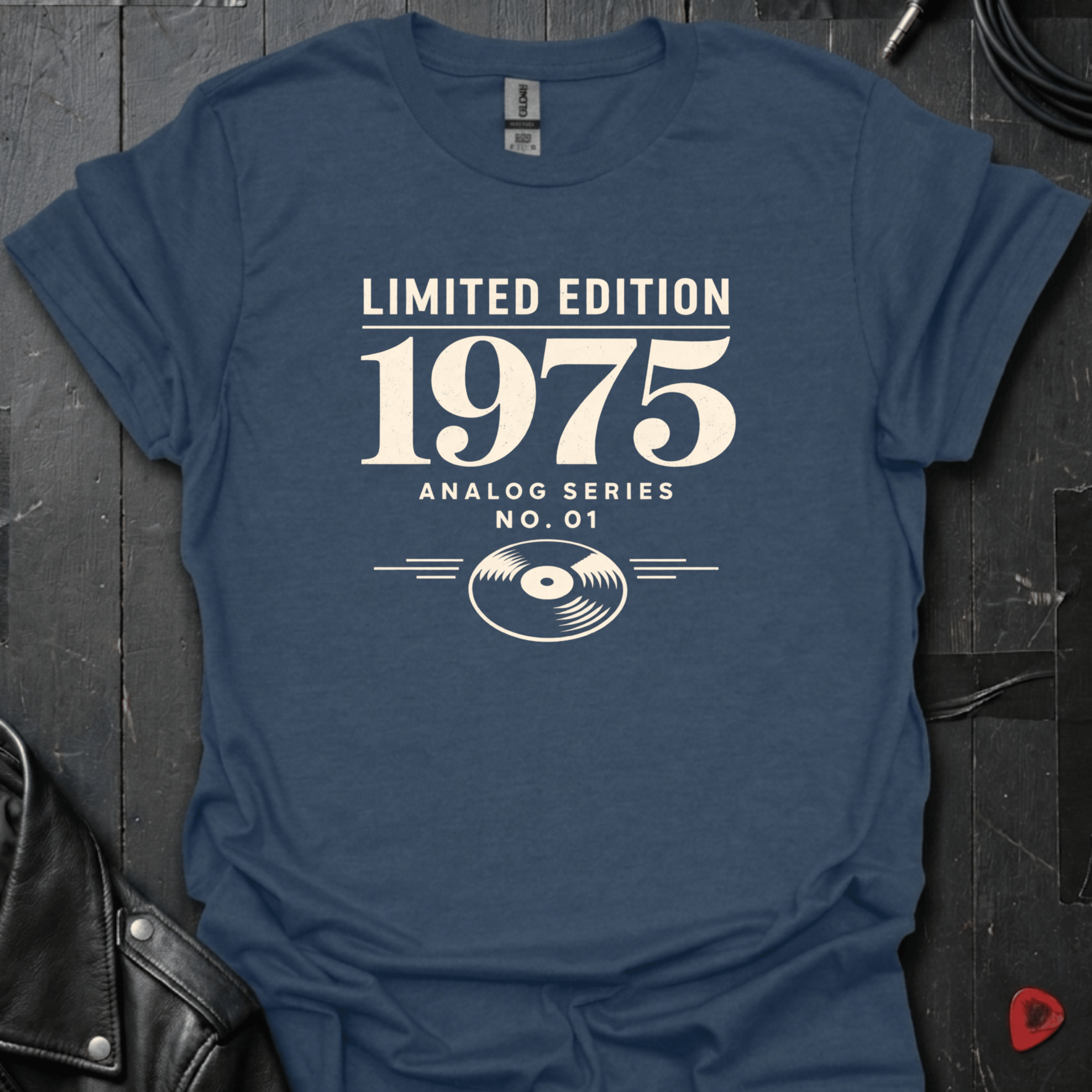 Limited Edition 1975 T-Shirt - Heather Navy - T-Shirt