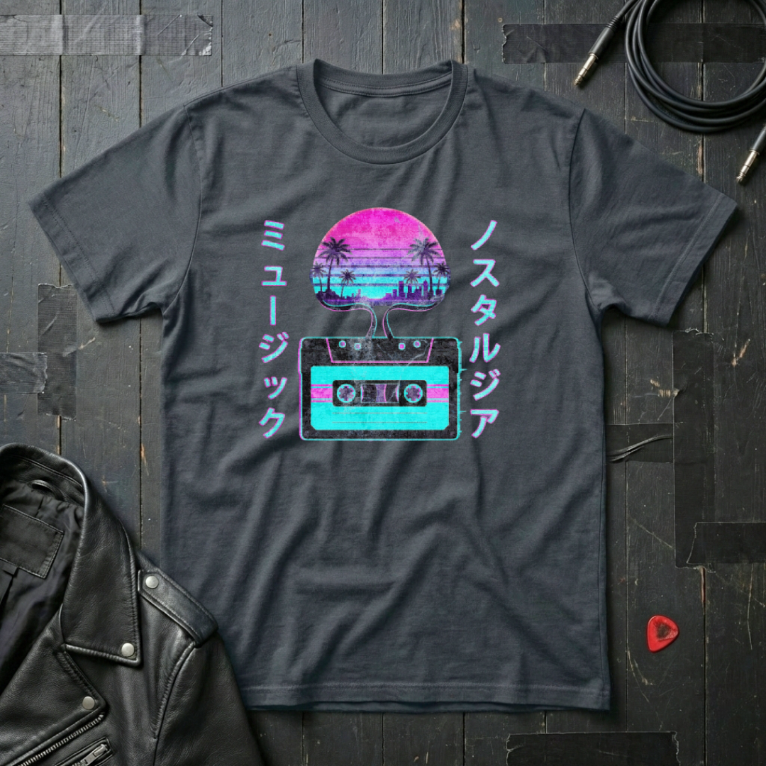 Neon Nostalgia Vaporwave T-Shirt