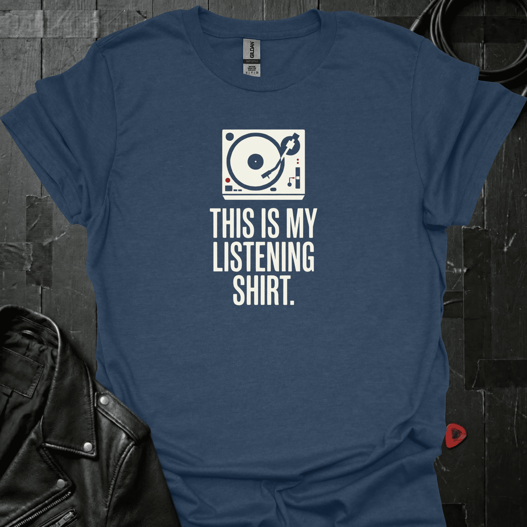 My Listening Shirt T-Shirt - Heather Navy - T-Shirt