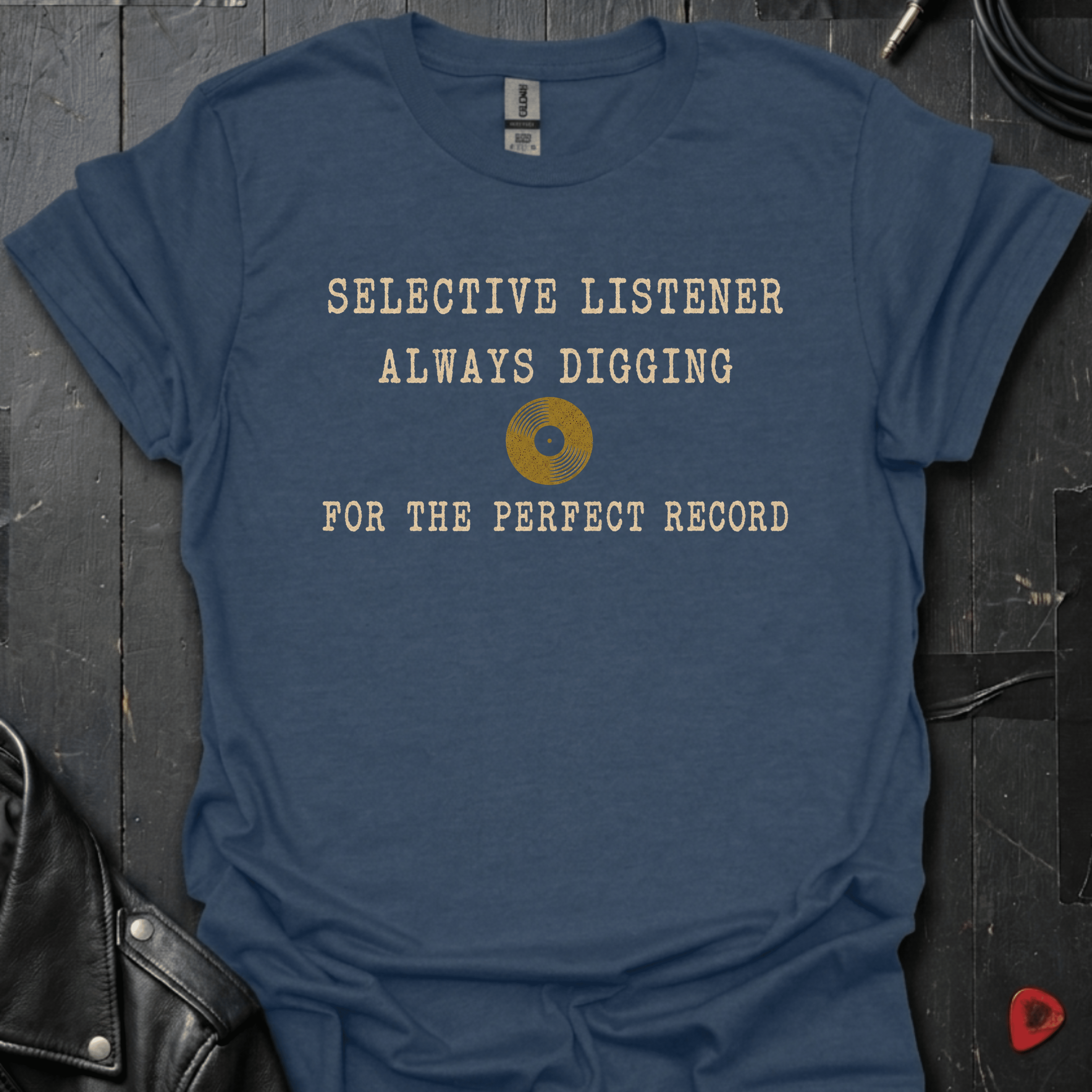 Selective Listener T-Shirt - Heather Navy - T-Shirt